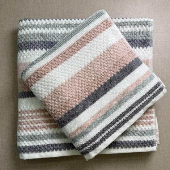 Yarn Dyed Zero Twist pink stripped - Urban Home