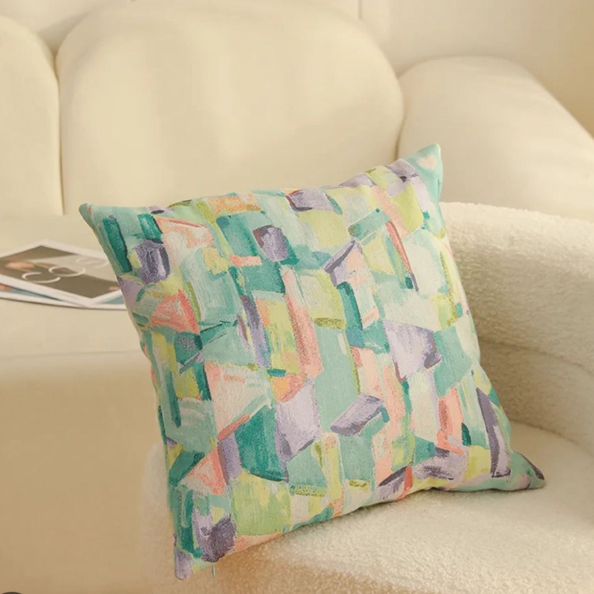 Cannon Heavy Jacquard Polycotton Cushion – 45x45 cm