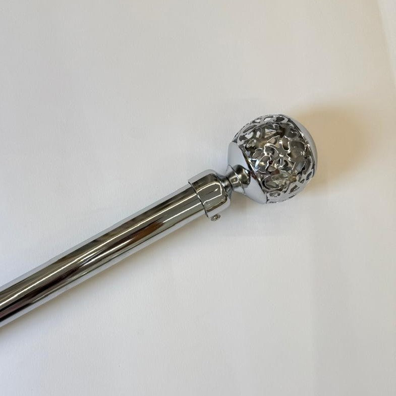 Ornate Globe expandable Curtain Rod 1.5-3m