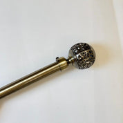Ornate Globe expandable Curtain Rod 1.5-3m