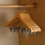 Pants & jacket wooden hanger