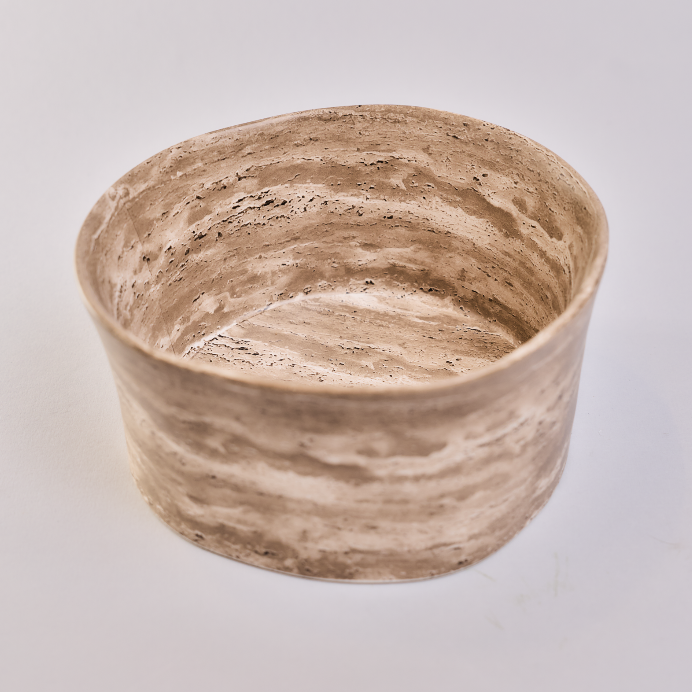 Greige marble ceramic platter