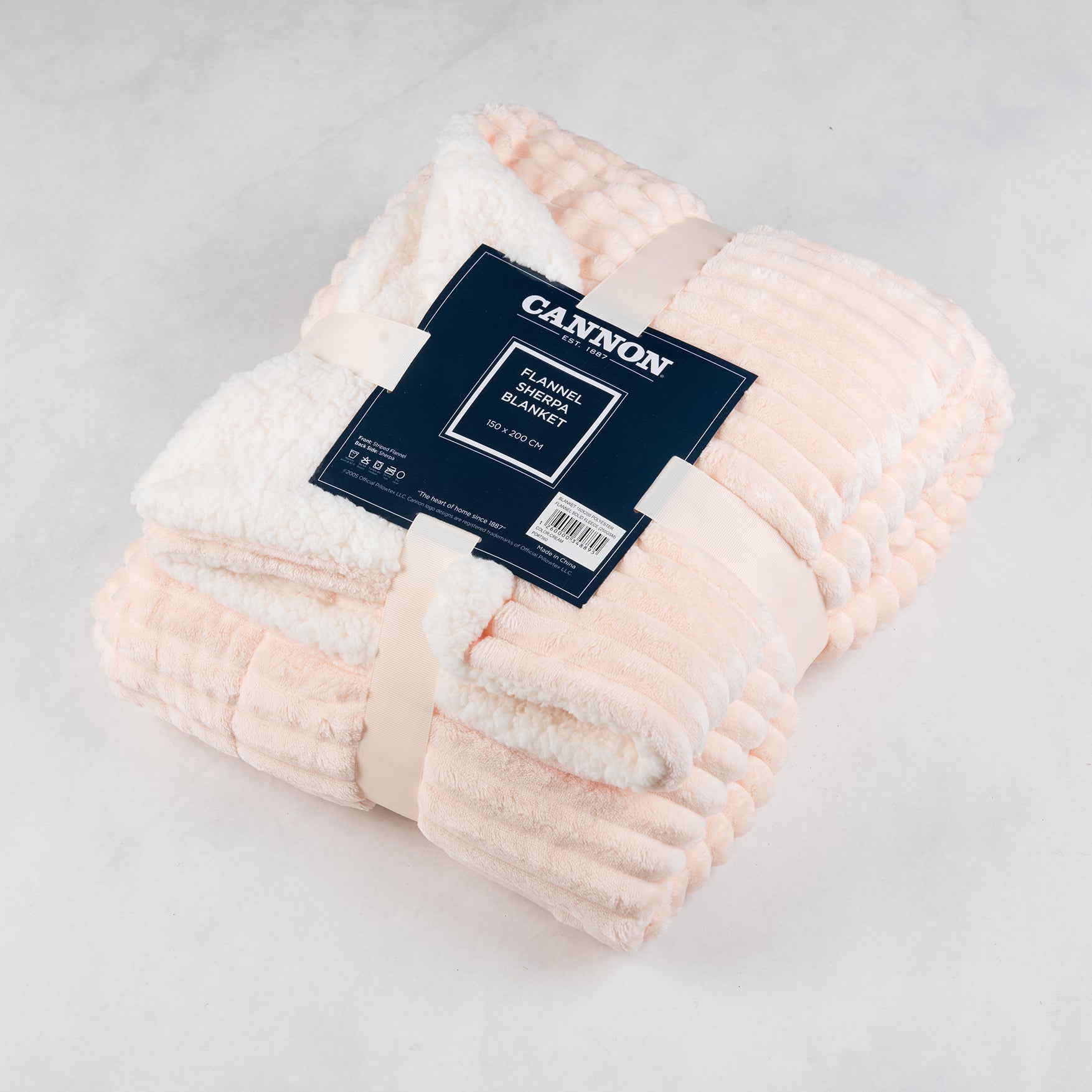 Cannon Flannel Fleece Blanket – 150x200 cm – Cream