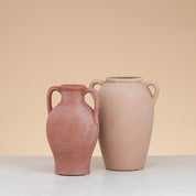 Sand stone vase brik with handles