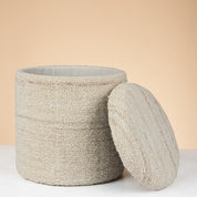 Cannon Handwoven Wool Storage Stool – 40x40x45 cm