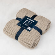 Cannon Cable Knit Blanket – 150x200 cm (300 GSM) Beige