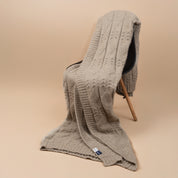 Cannon Cable Knit Blanket – 150x200 cm (300 GSM) Beige