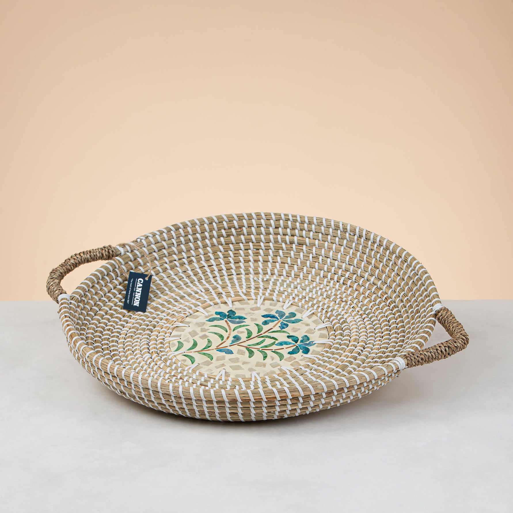 Cannon Seagrass Tray with Handle – PQ048