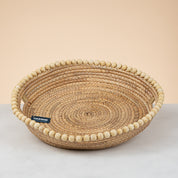 Cannon Round Water Hyacinth Tray with Handle – PQ018
