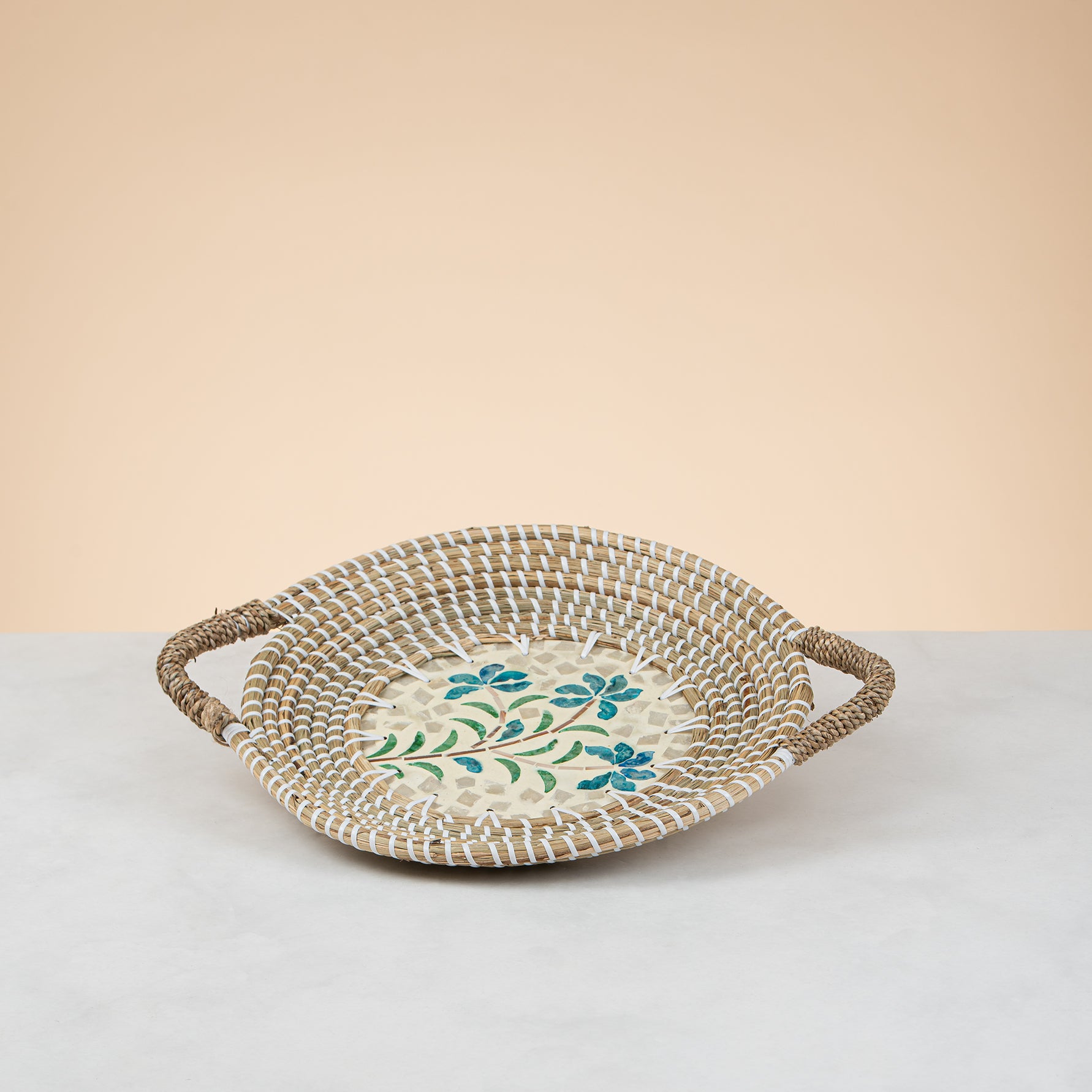 Cannon Seagrass Tray with Handle – PQ048