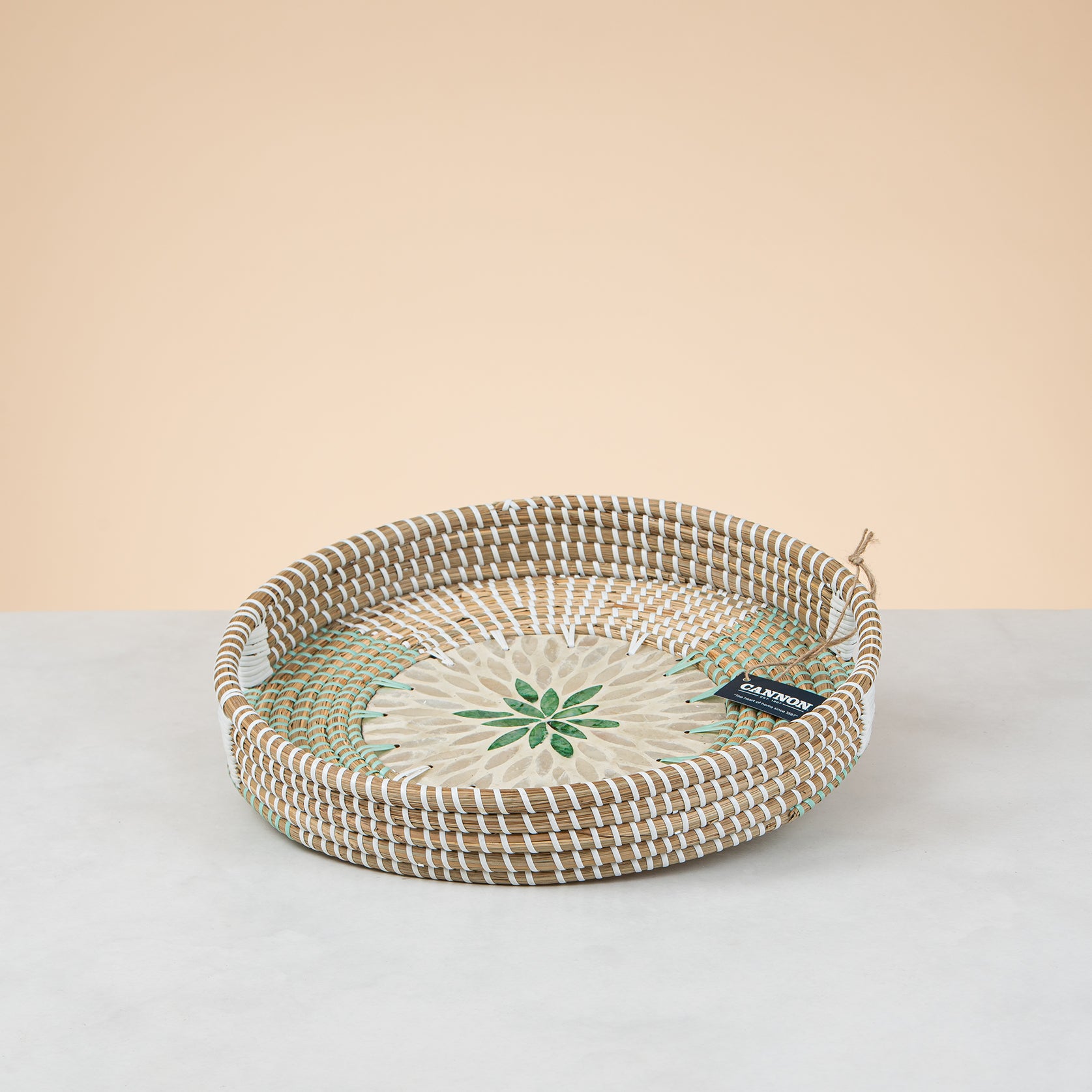 Cannon Embroidered Tray – 2 Flower
