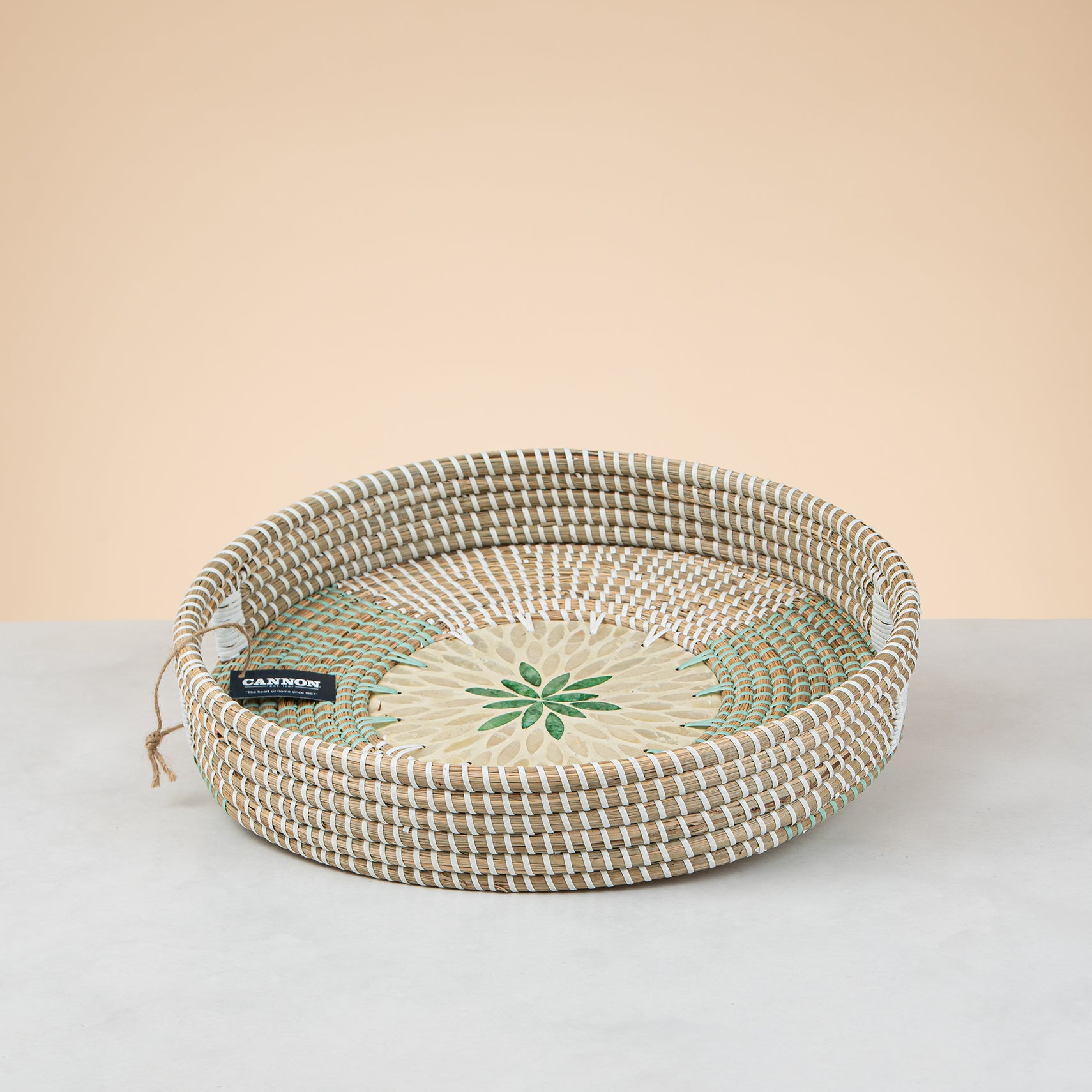 Cannon Embroidered Tray – 2 Flower