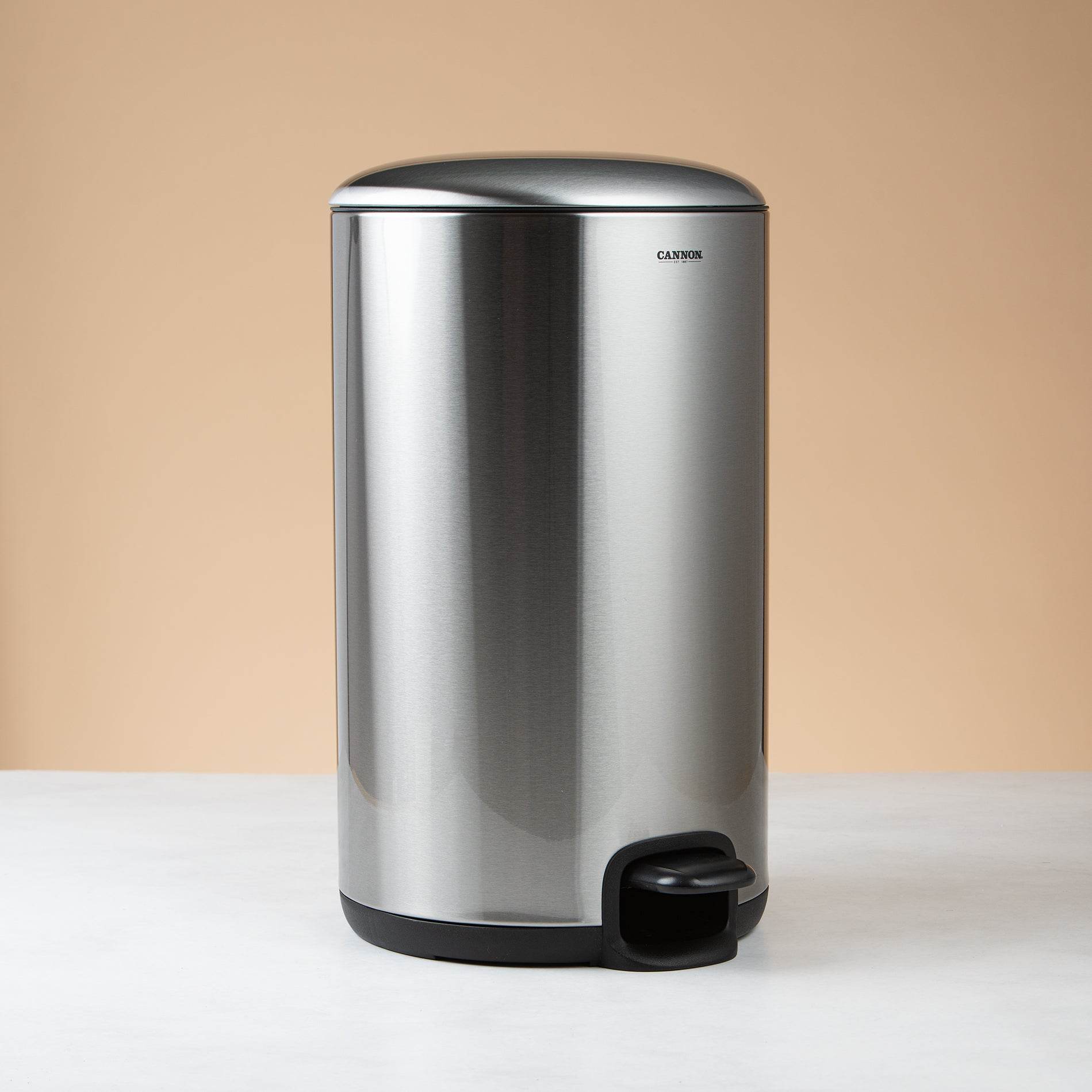 Waste Can 12L Stainless Steel Polypropylene - Urban Home
