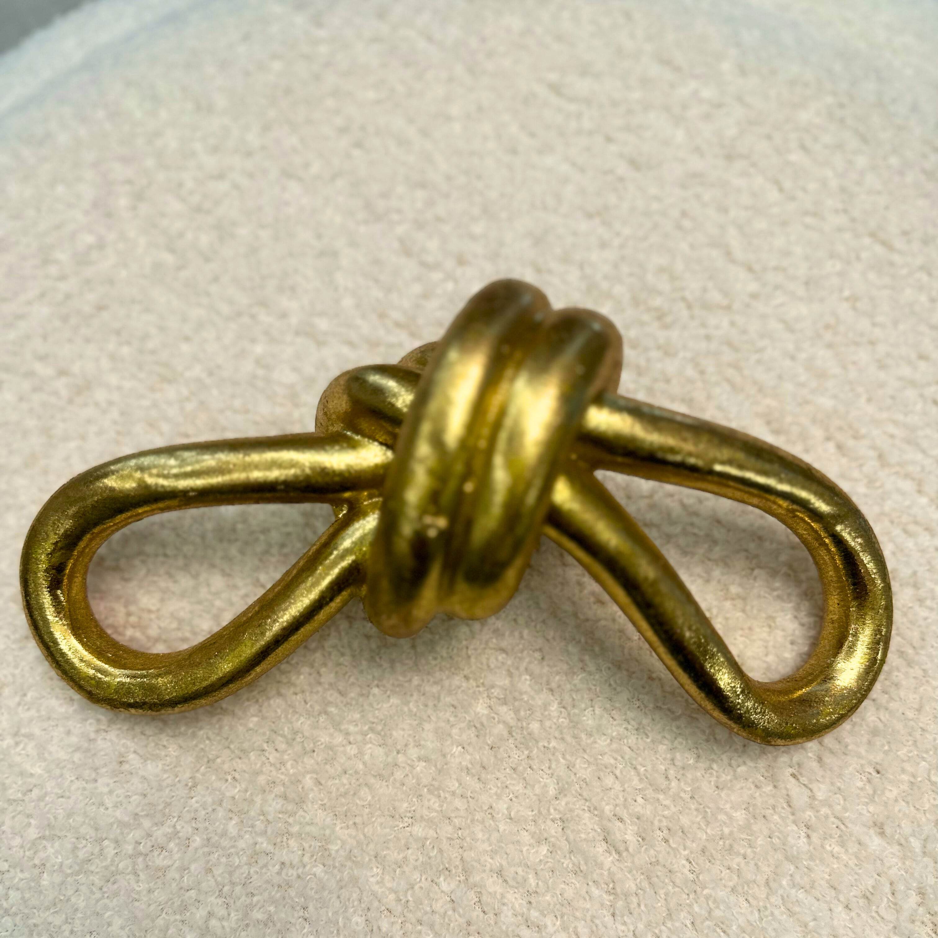 Infinity Loop Sculpture Gold Accent - Urban Home