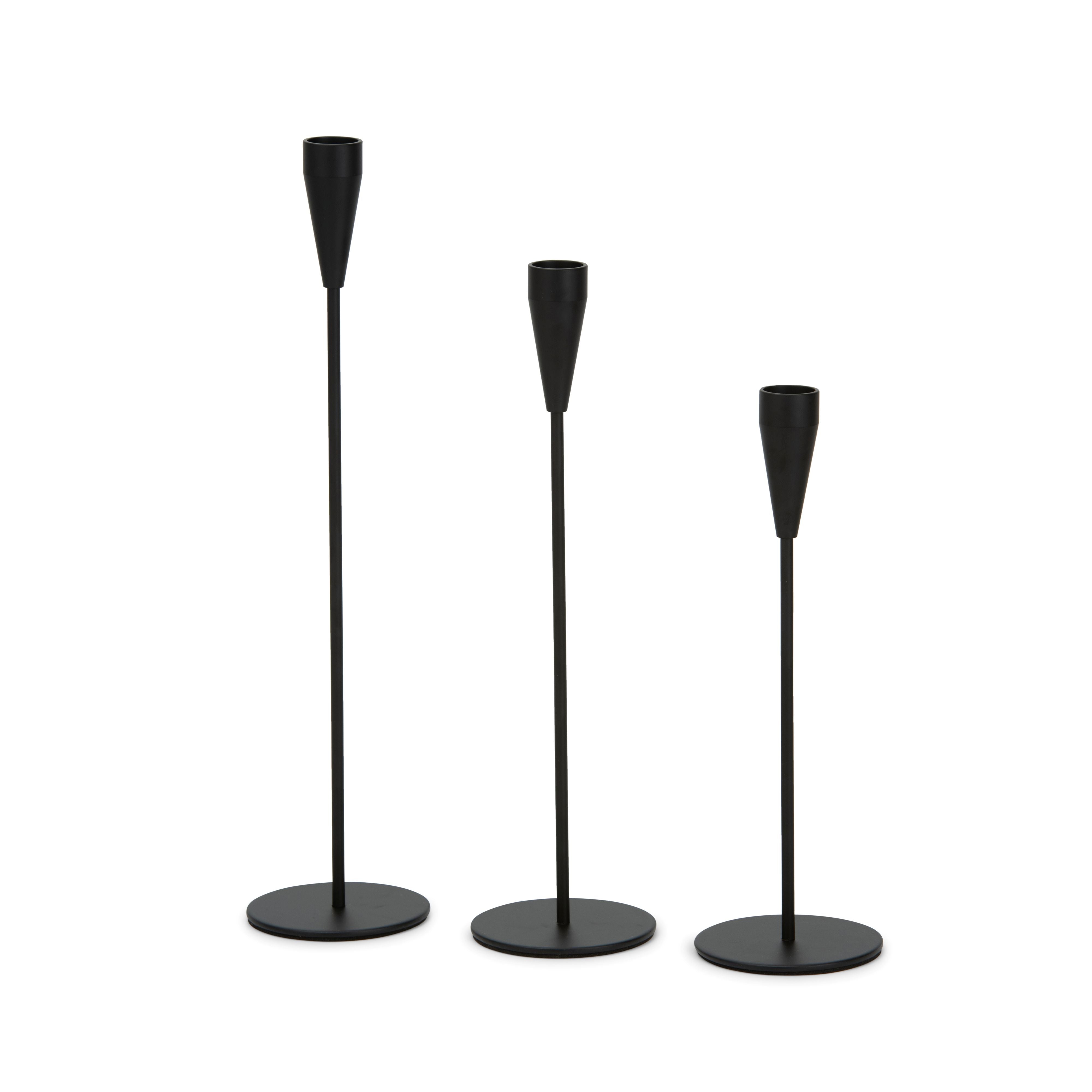 Metallic Candle Holders Set – 3pcs
