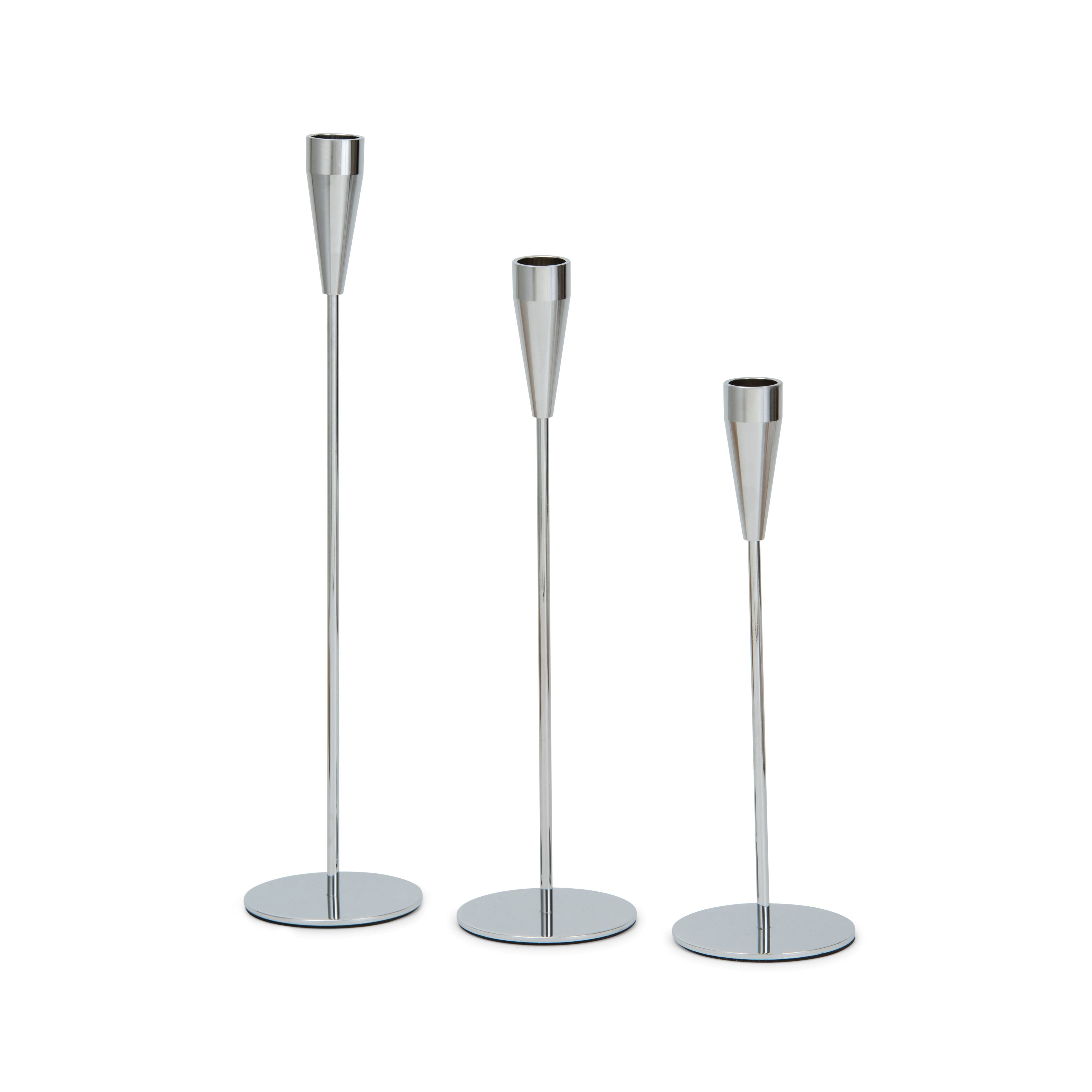 Metallic Candle Holders Set – 3pcs