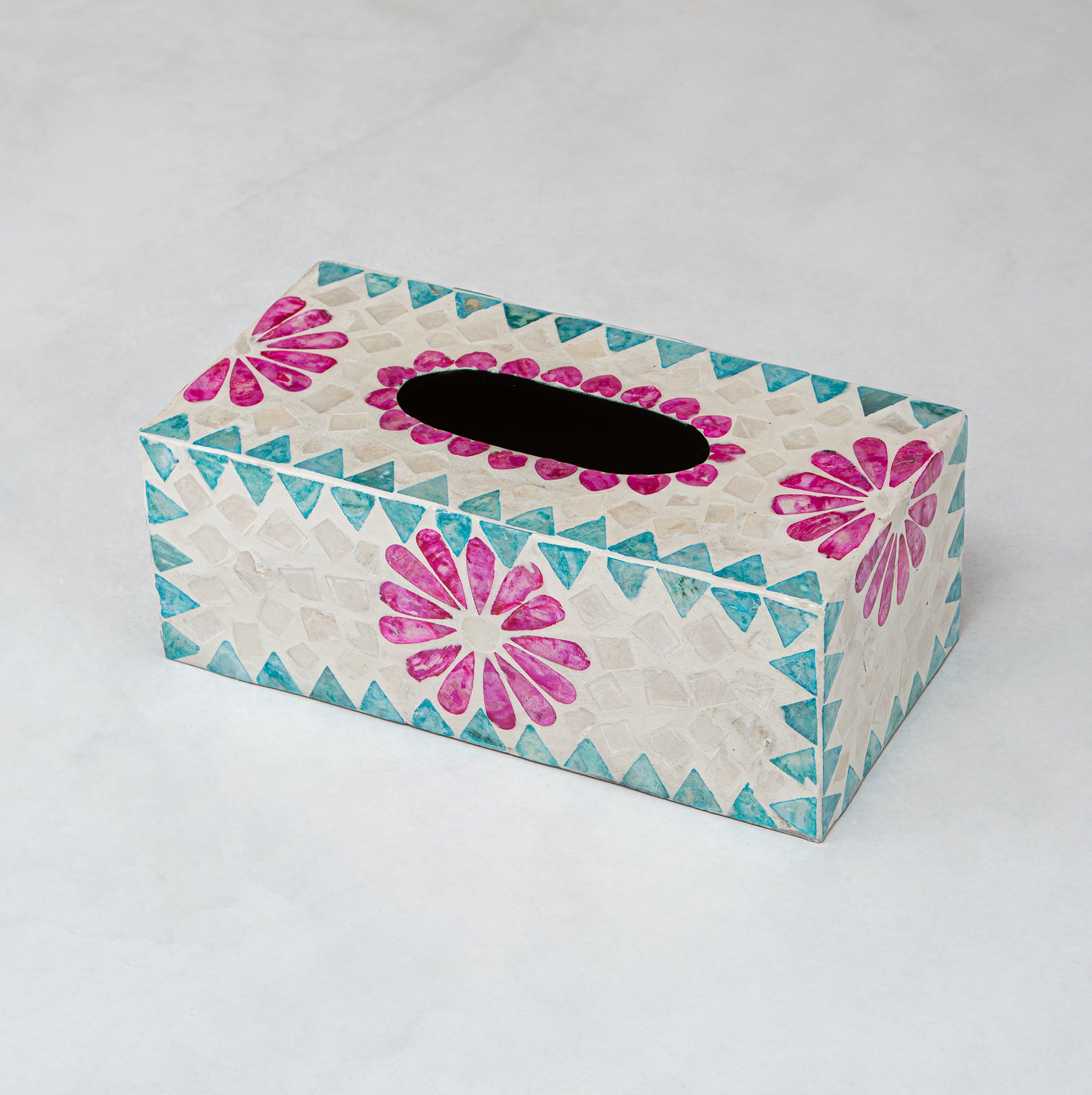 Crafted tissue box