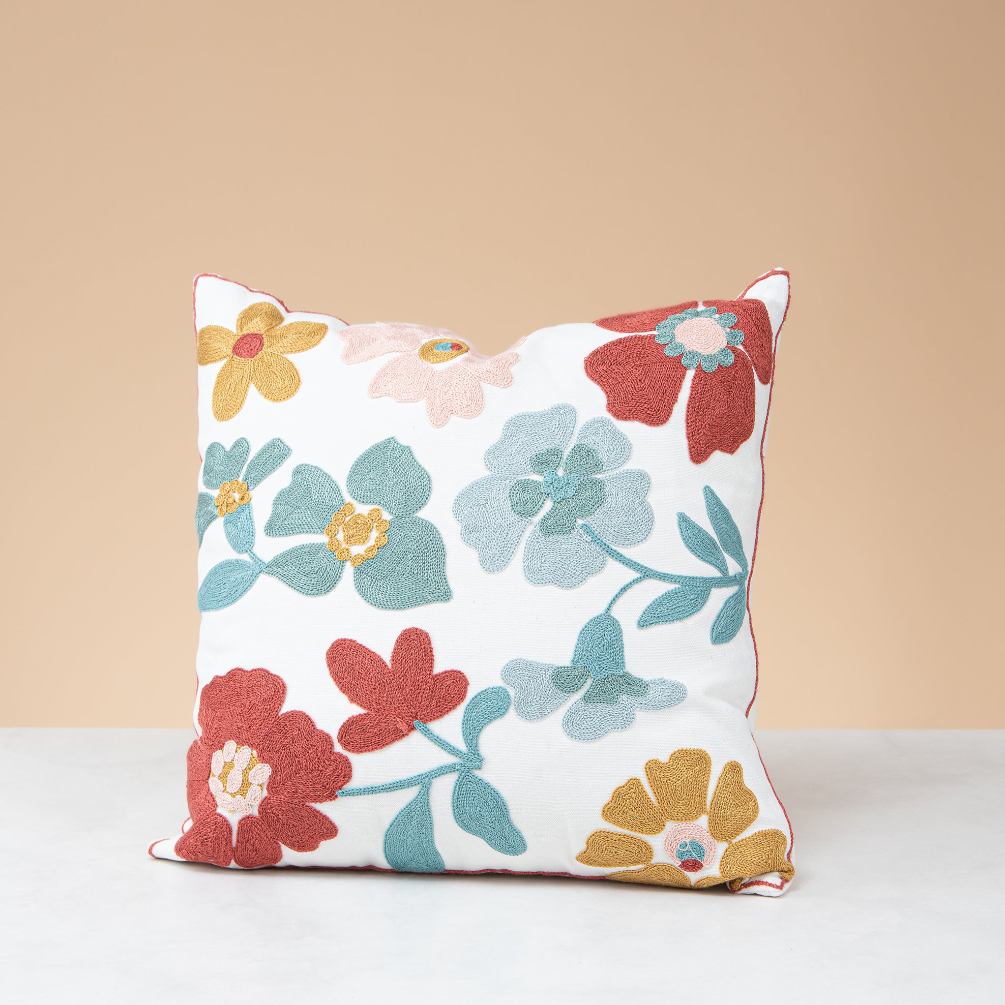 Floral cushion cover
