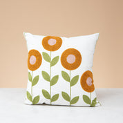 Floral cushion cover