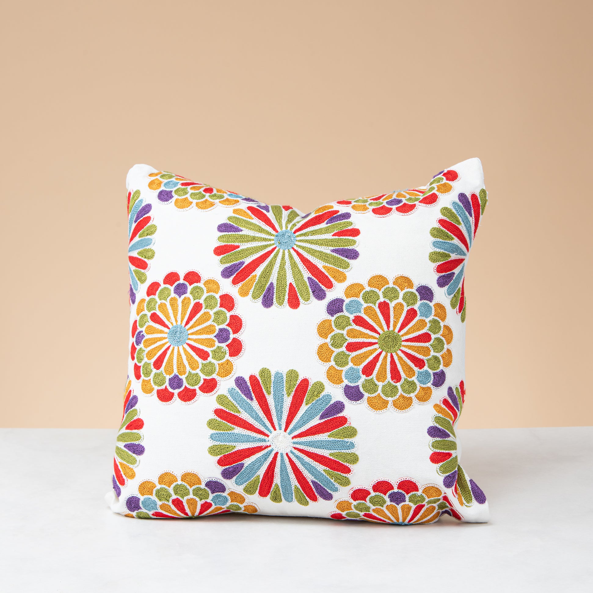 Floral cushion cover