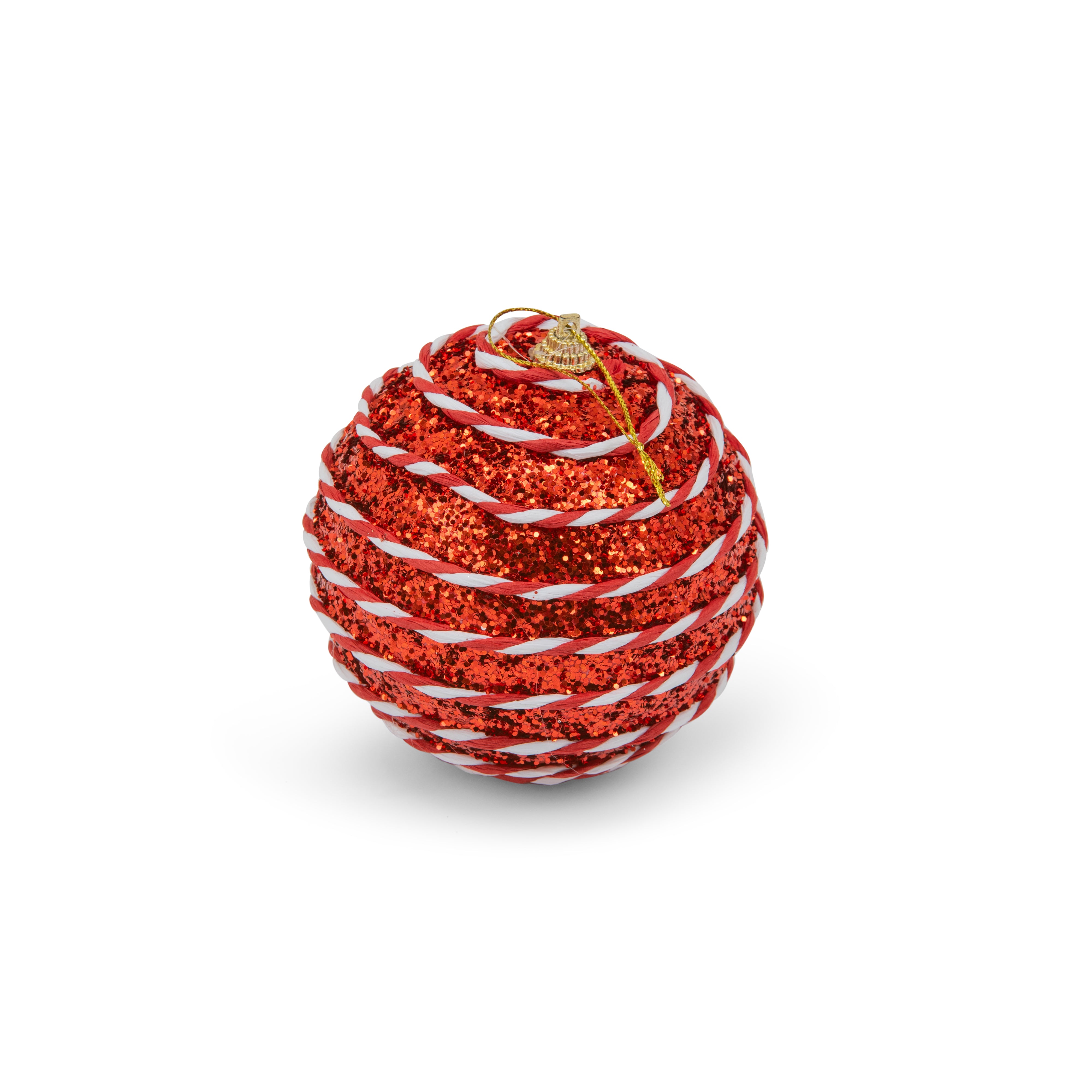 Decorative Christmas ball 10cm Red -2pcs set