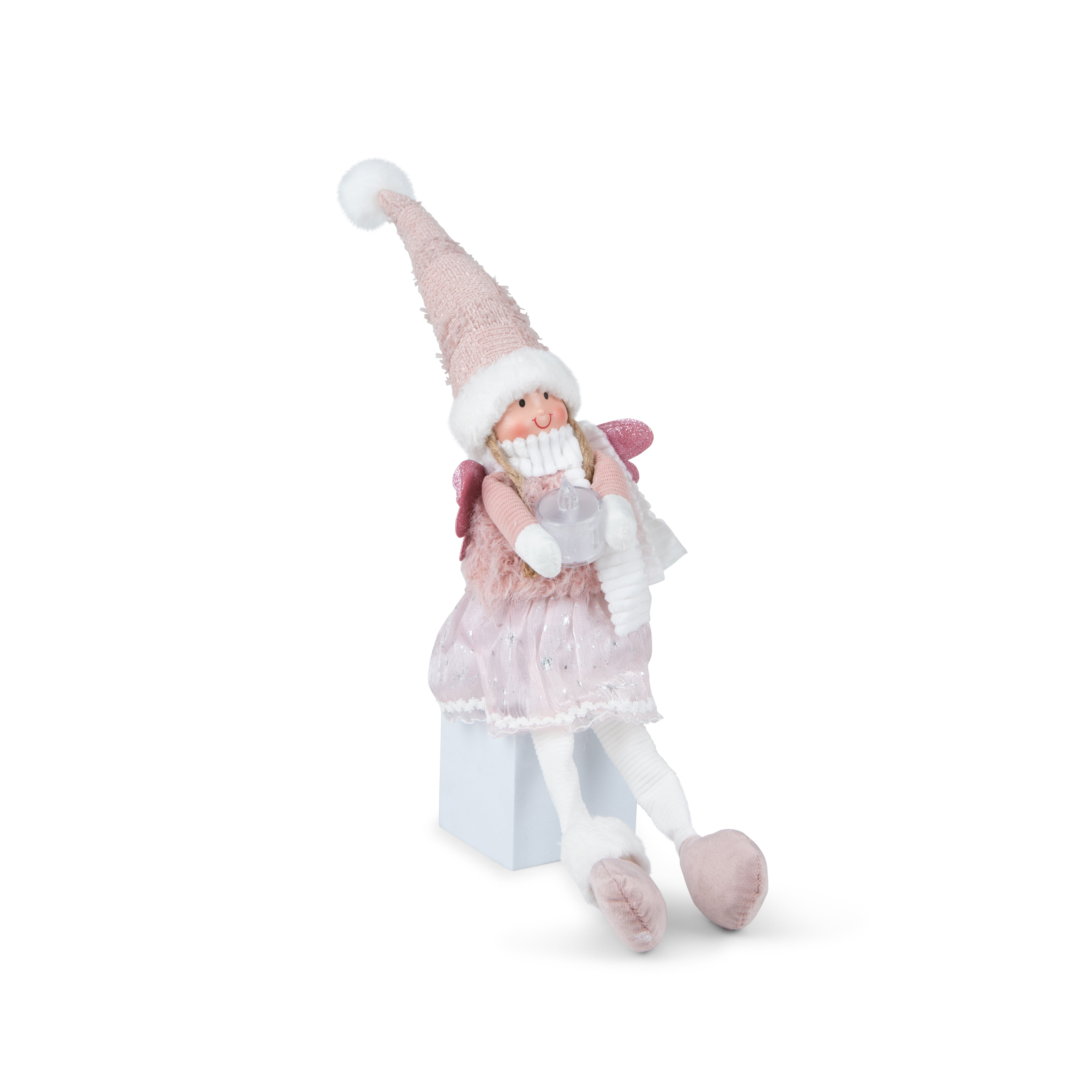 Christmas Angel with Candle 45x12cm