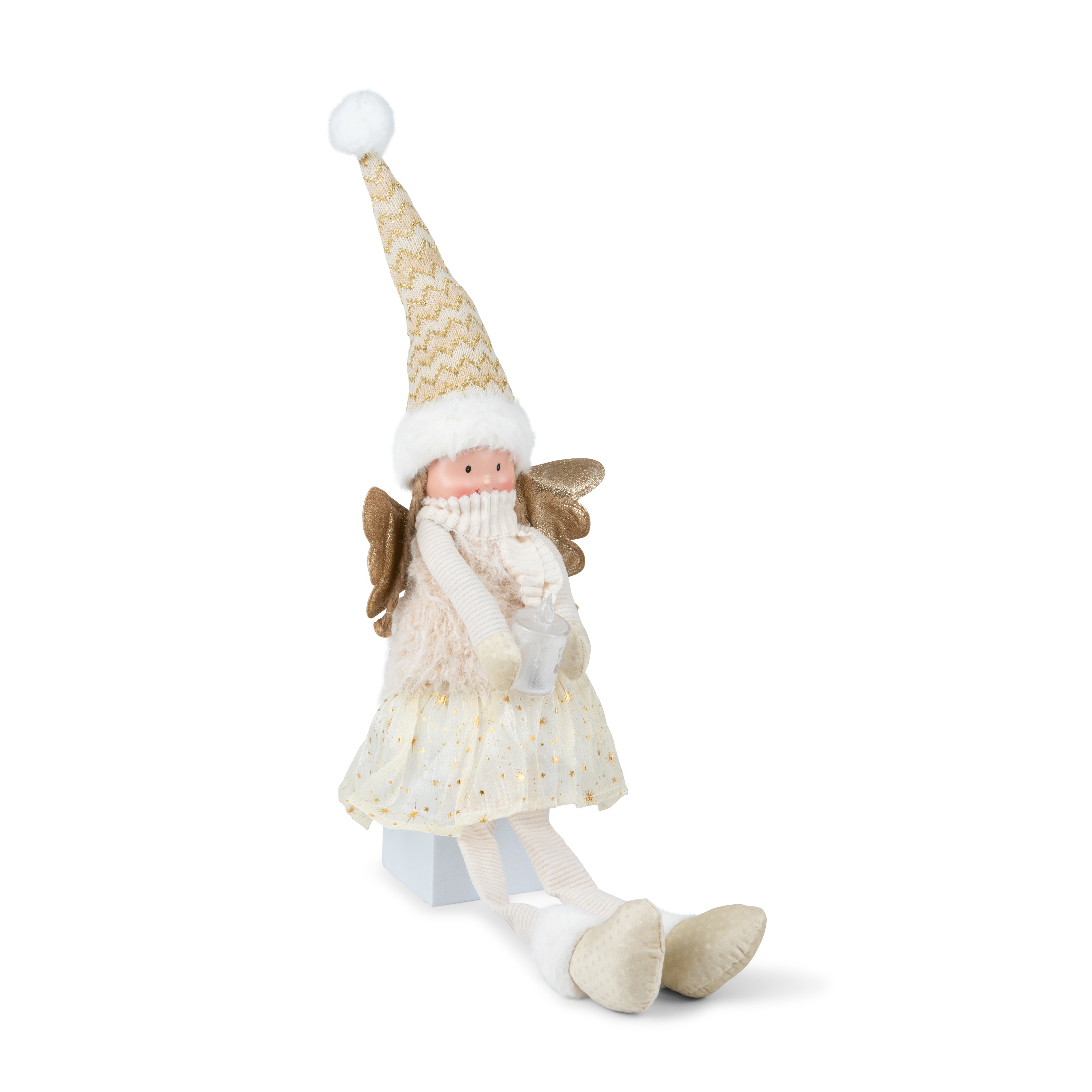 Christmas White Angel Doll 45x12cm