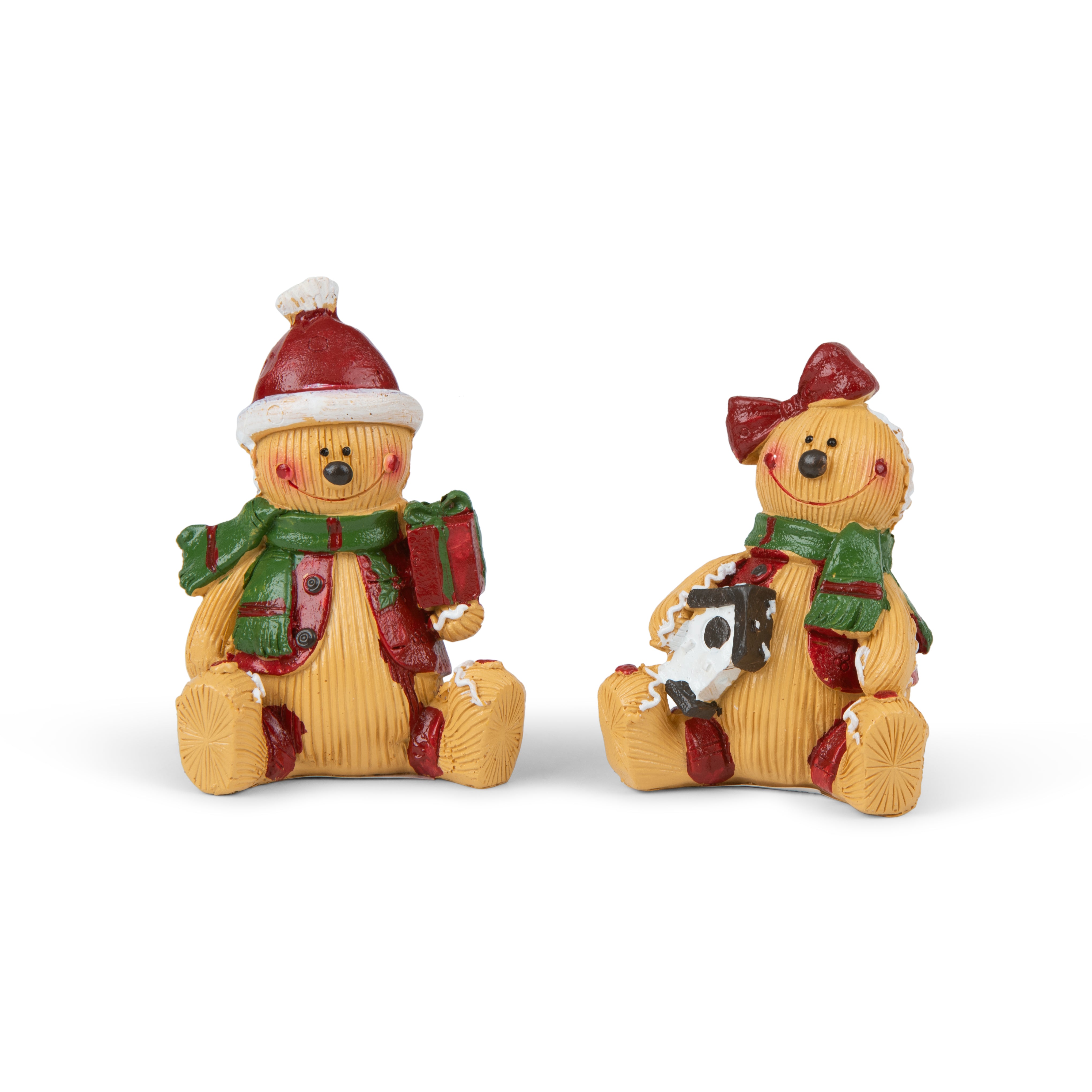 Gingerbread sitting figurine - 1pcs random 8x6cm