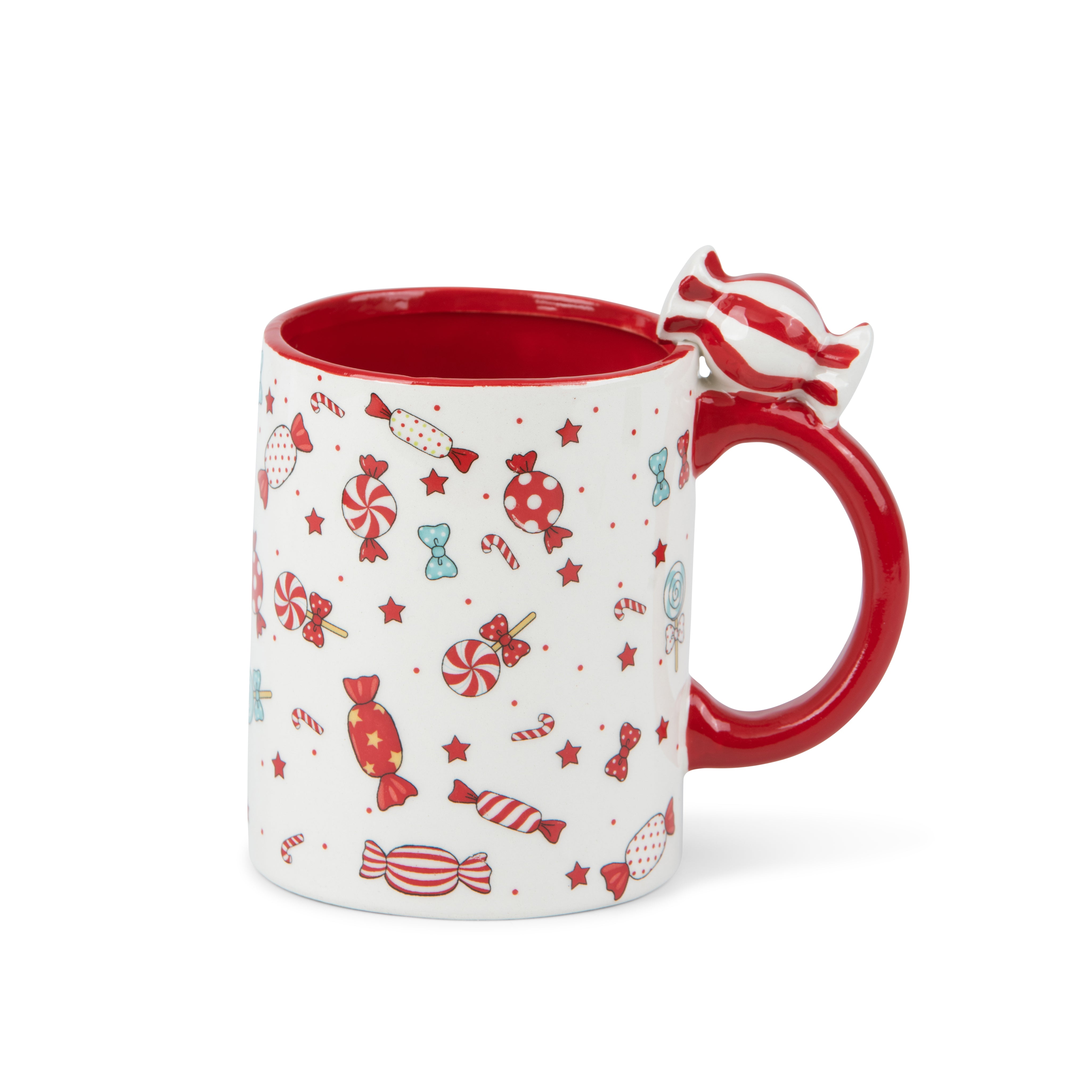 Candy & bow ceramic mug 11x15cm