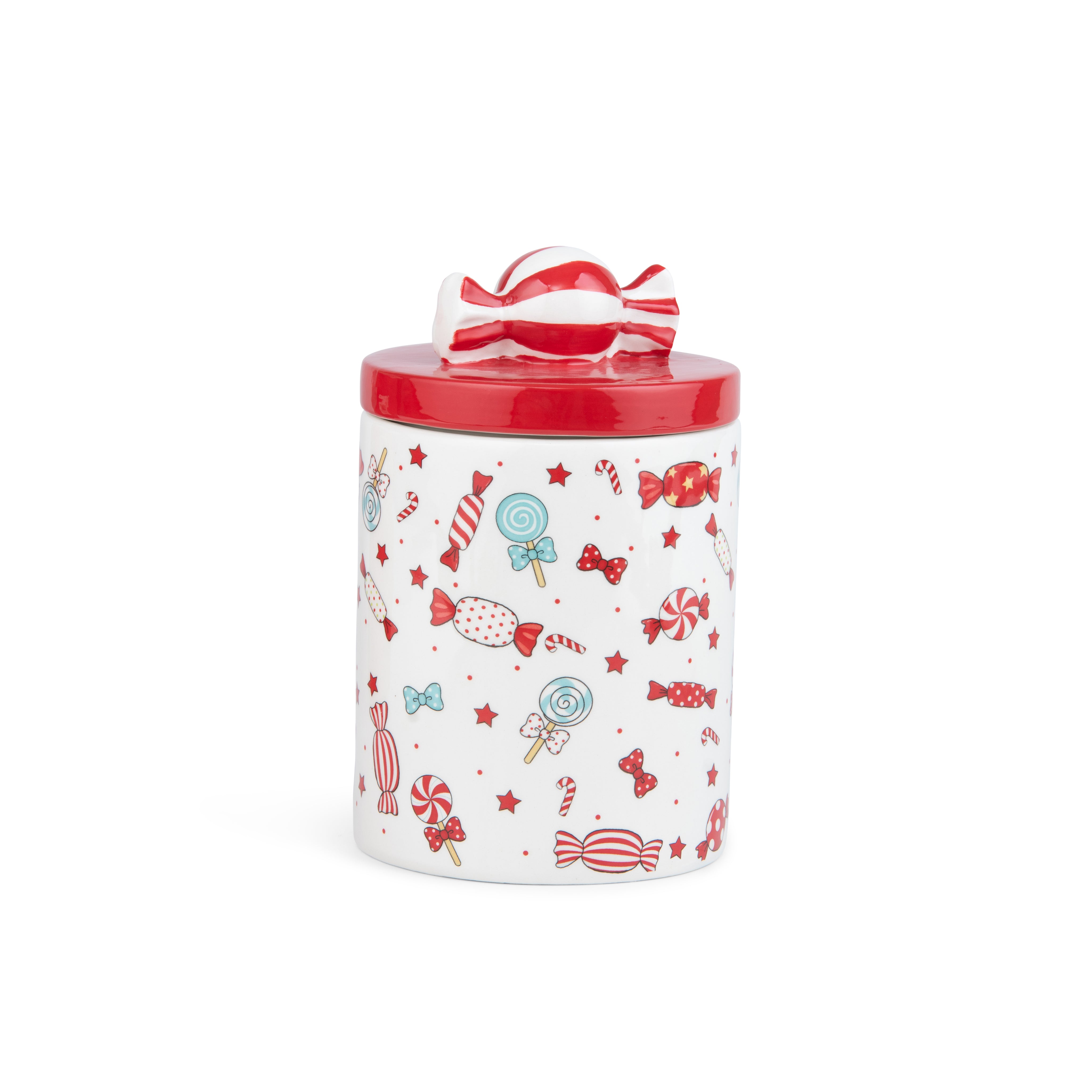Candy design Christmas container 22x12cm