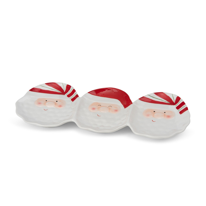 Santaclause ceramic platter 13x33cm