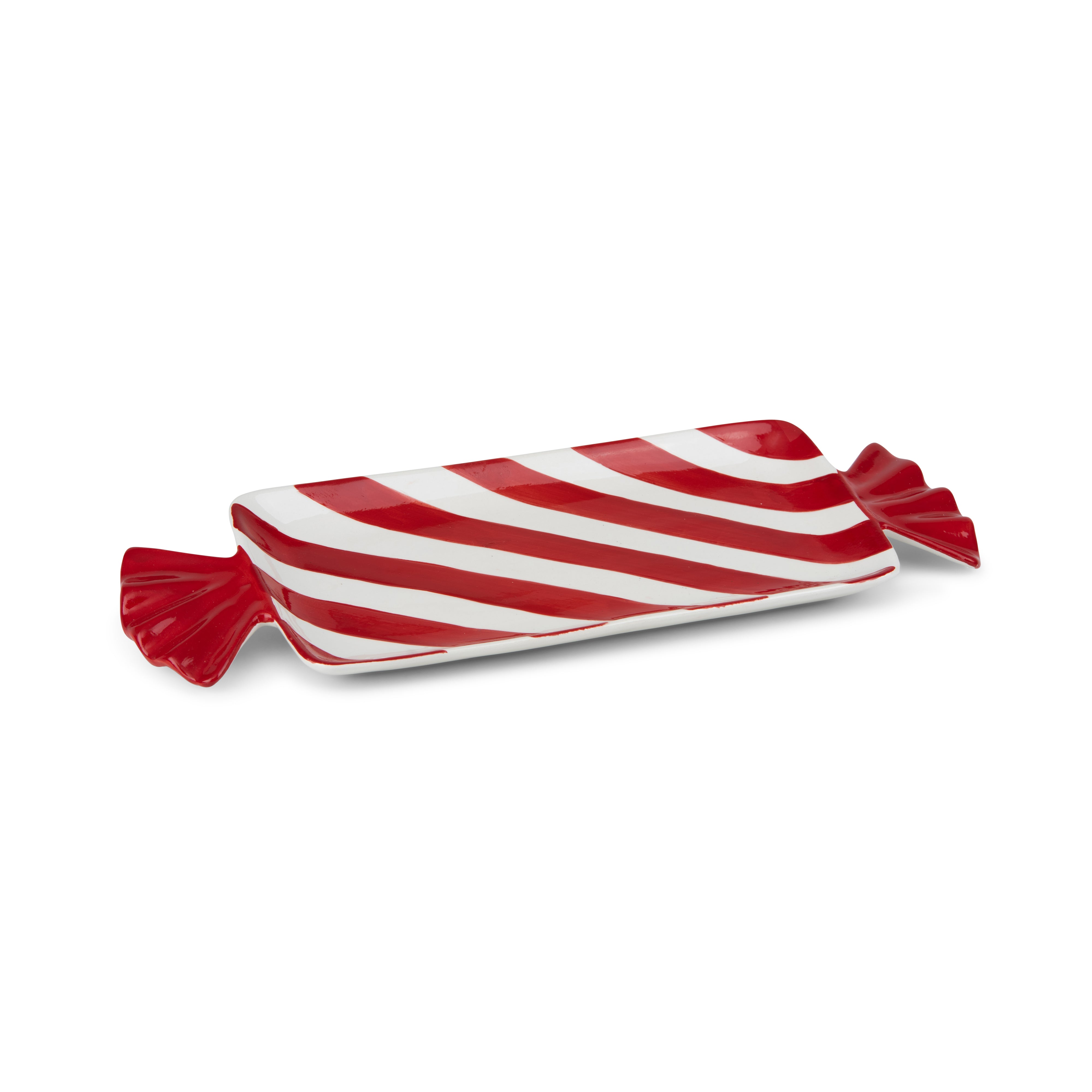 Candy cane serving plate