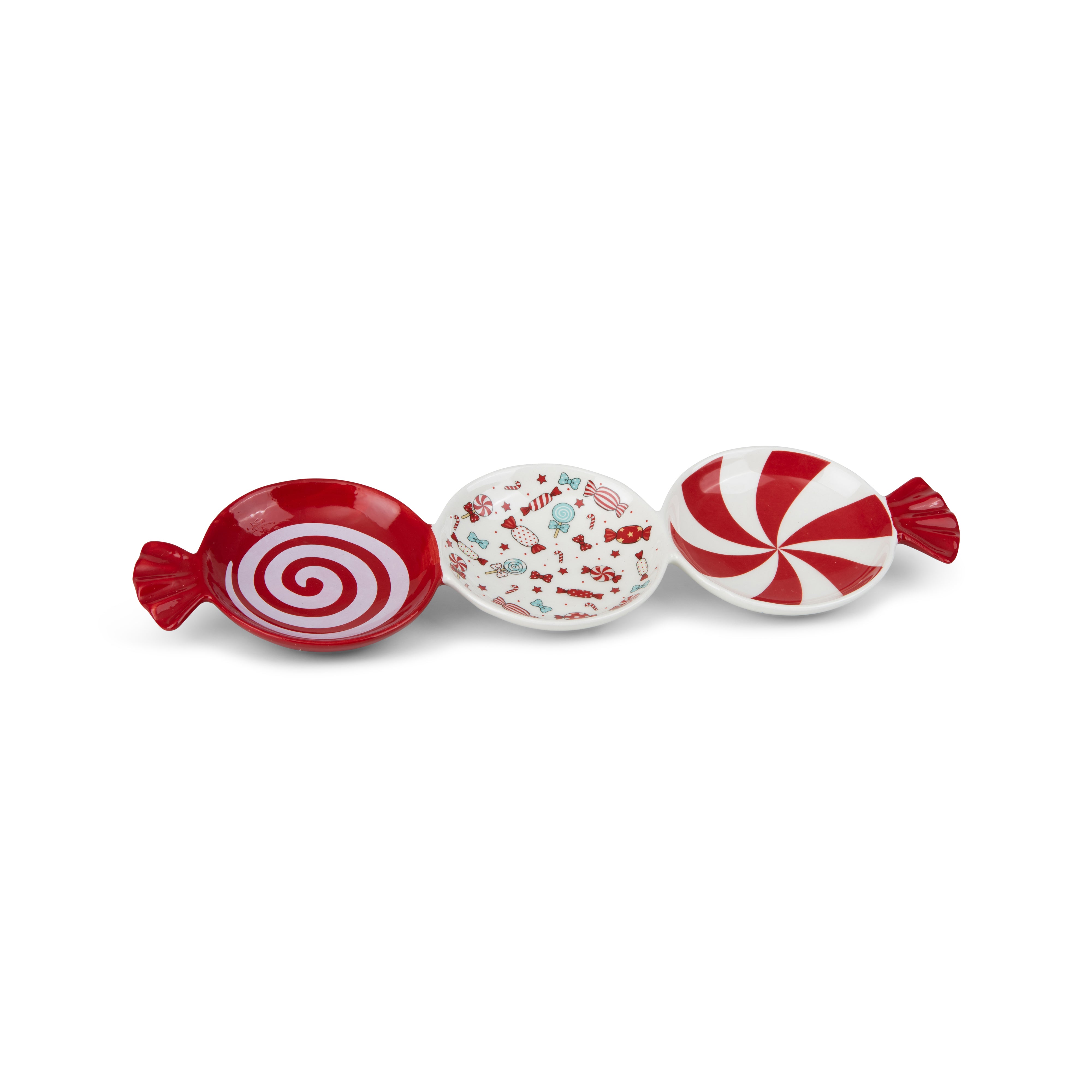 Candy cane nuts serving tray 12x40cm