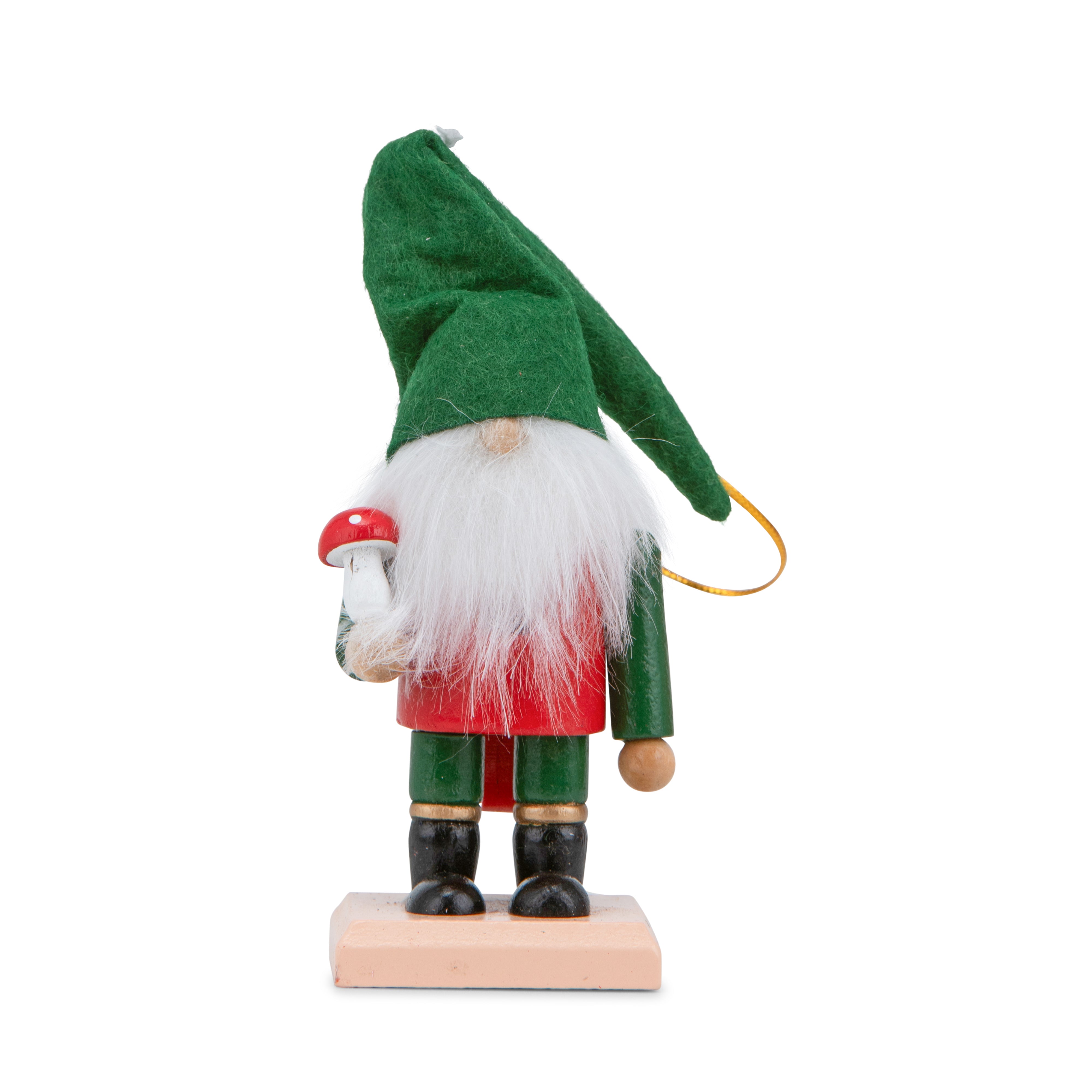 Wooden Santa mini figurine