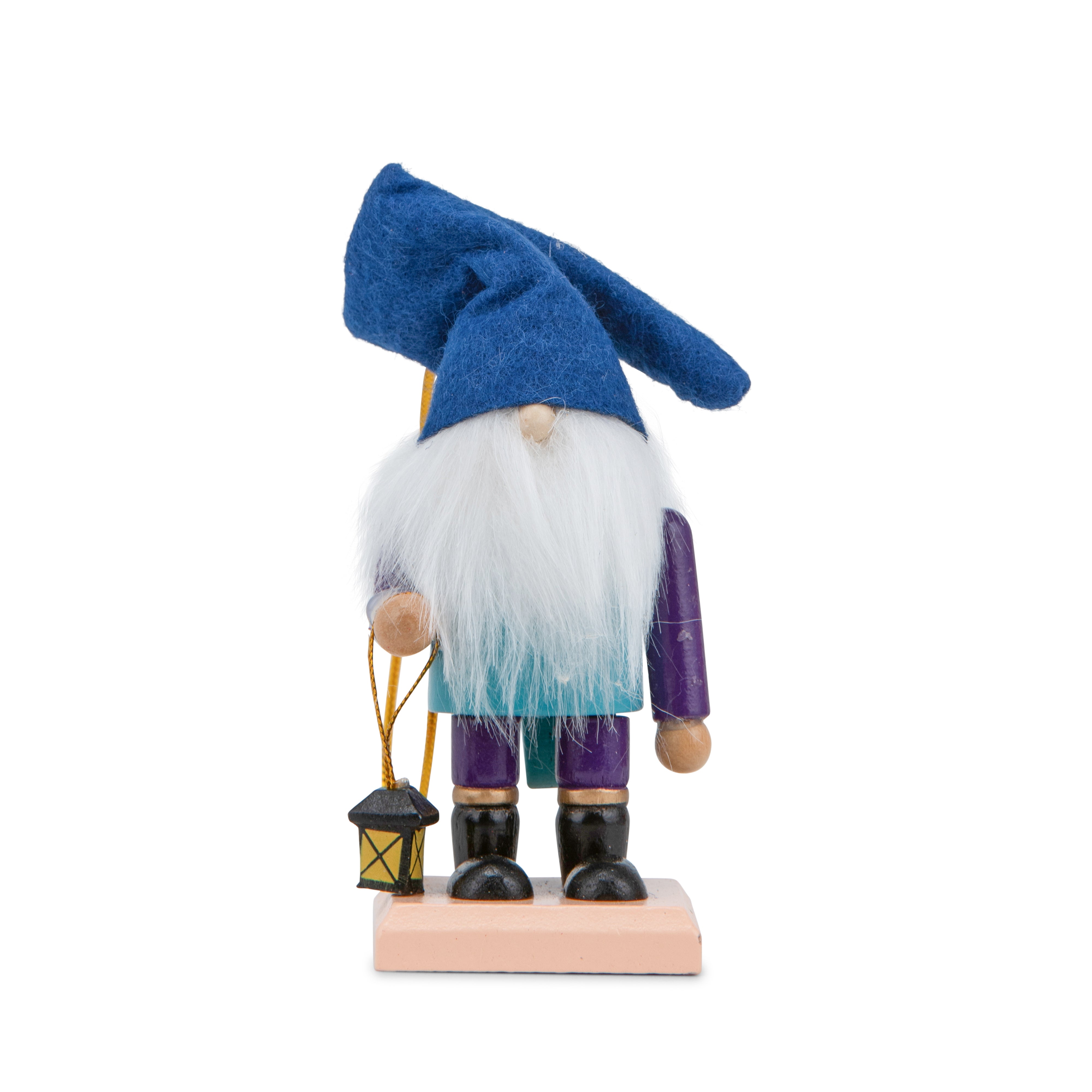 Wooden Santa mini figurine