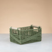 Green Rectangular Basket