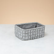 Textured Fabric Storage Basket