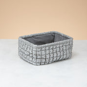 Textured Fabric Storage Basket