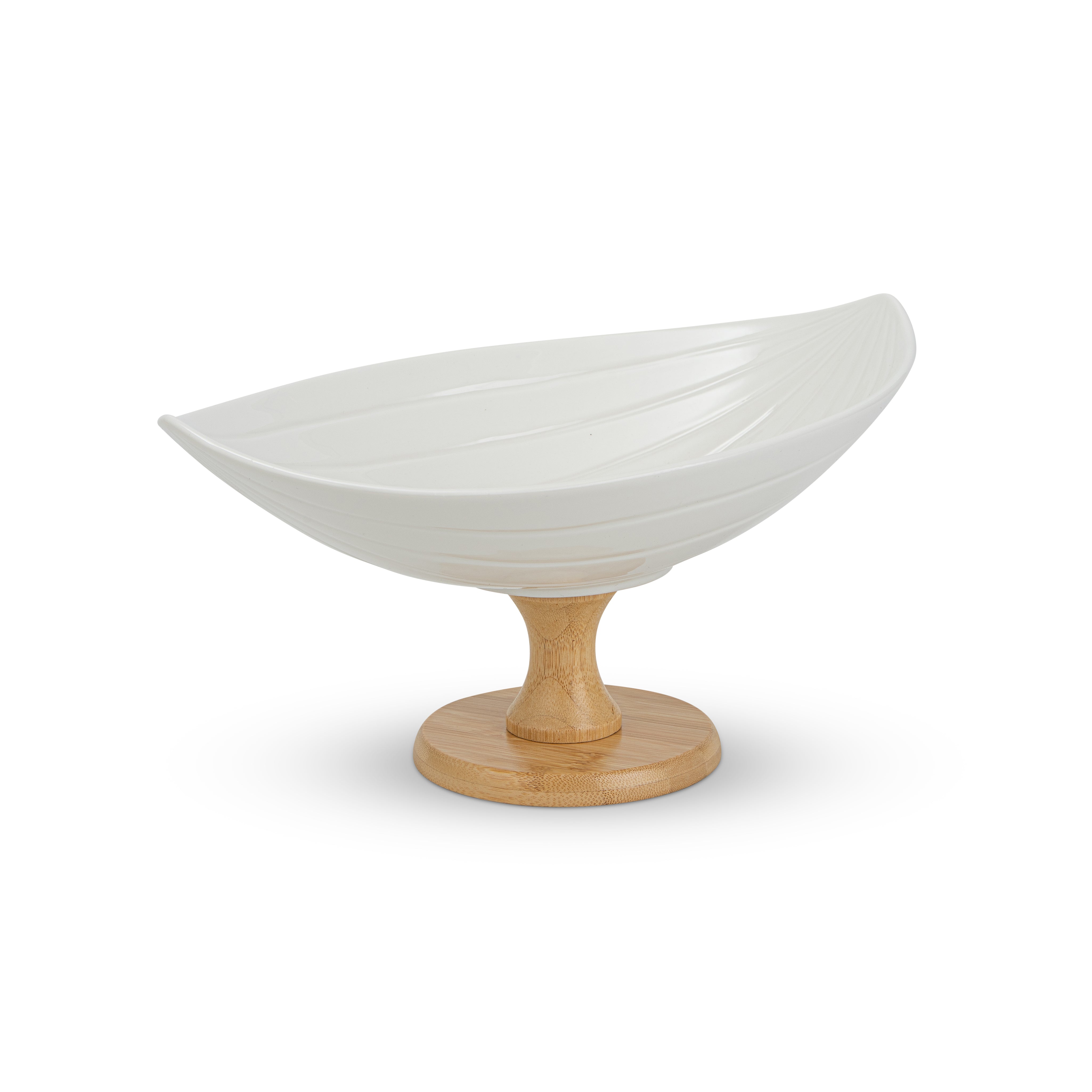 Fruit Bowl with Bamboo Stand