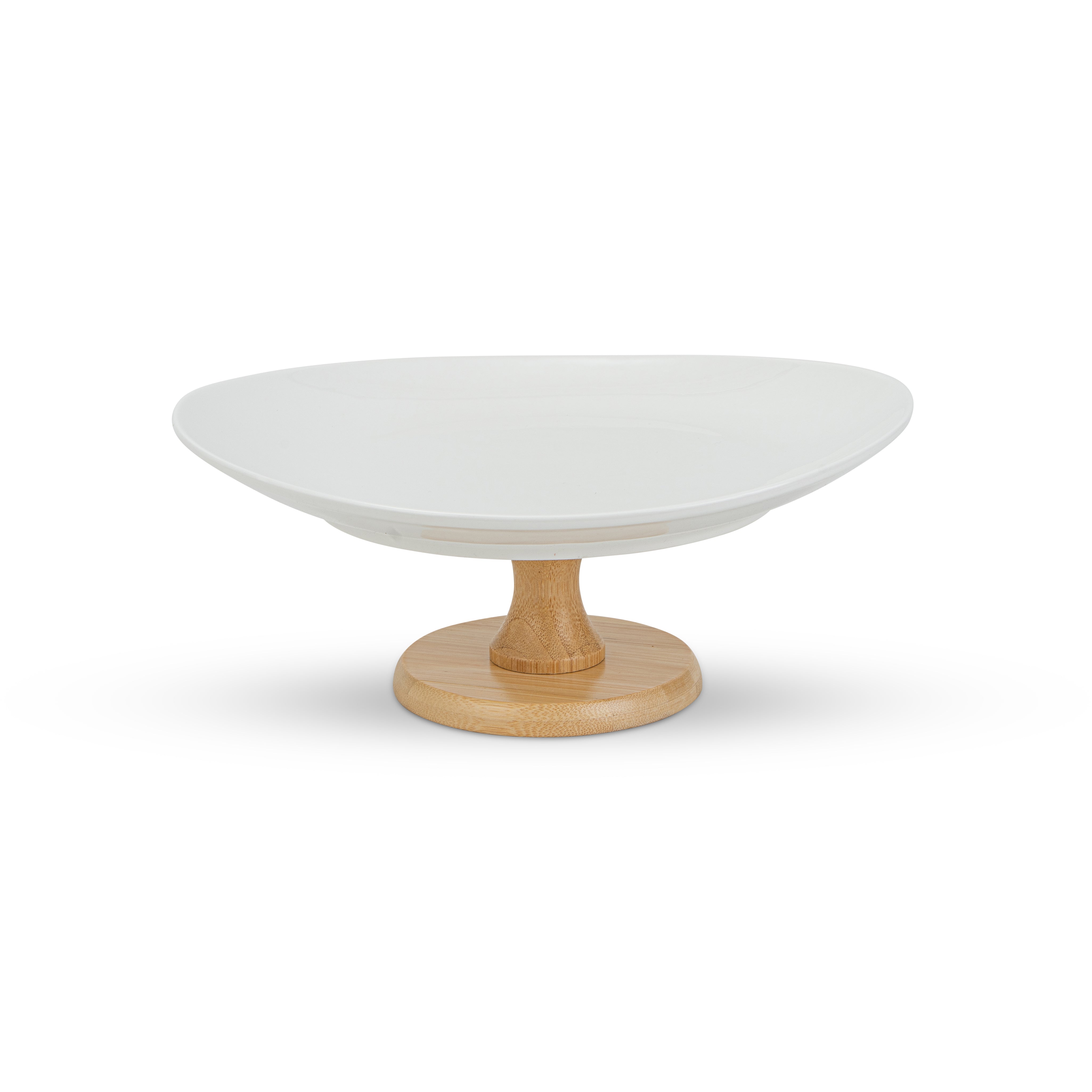 Fruit Bowl with Bamboo Stand