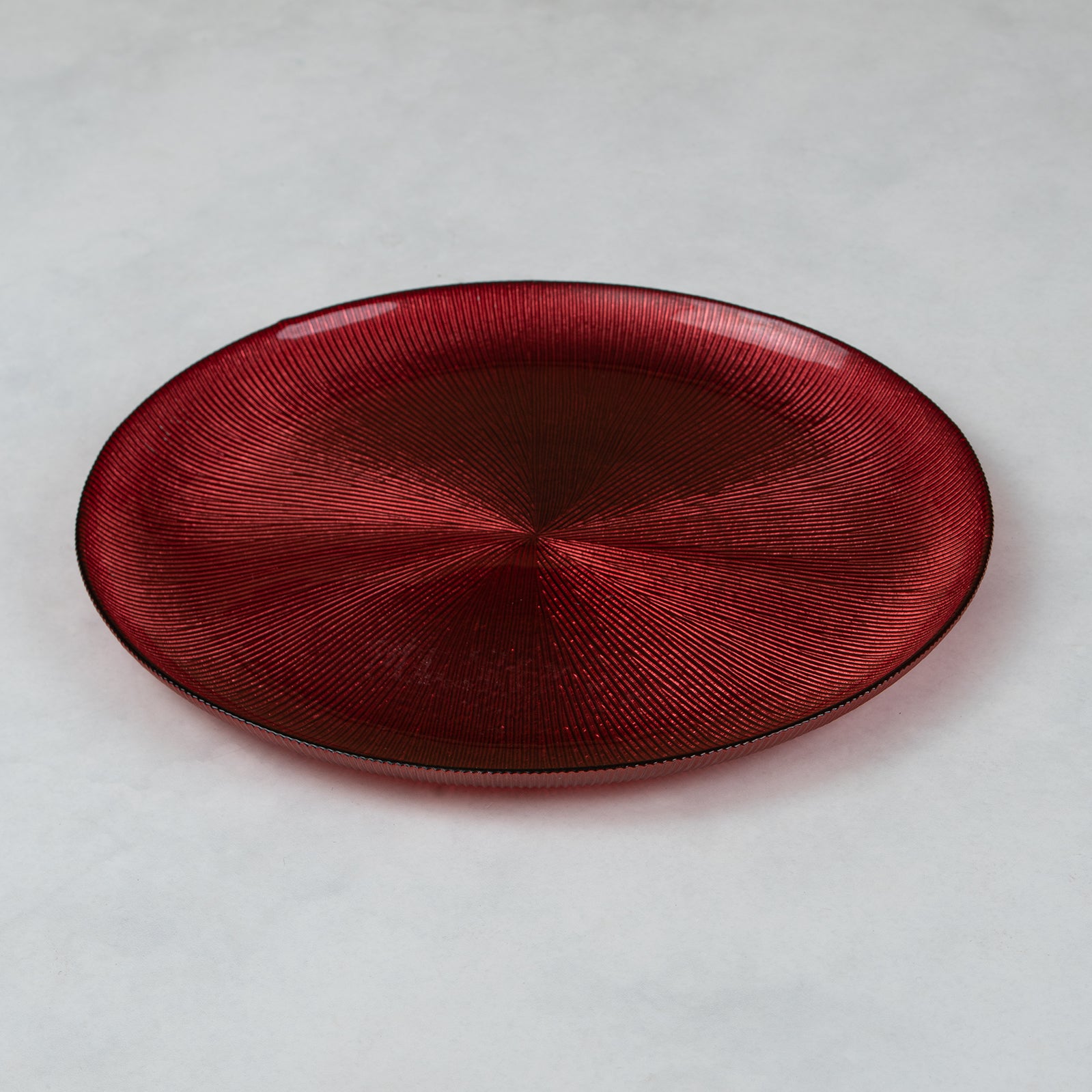 Colorful Round Glass Sous-Plate