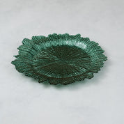 Ruffled Edge Colorful Glass Sous-Plate