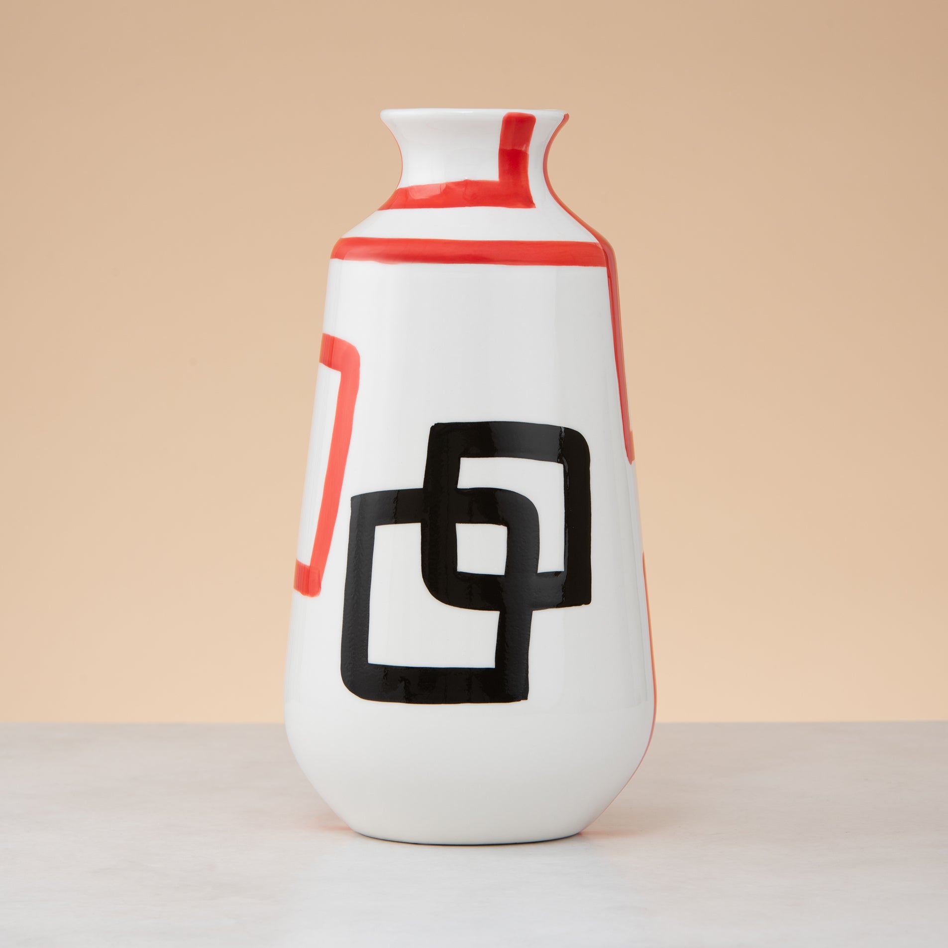 Arty face vase long