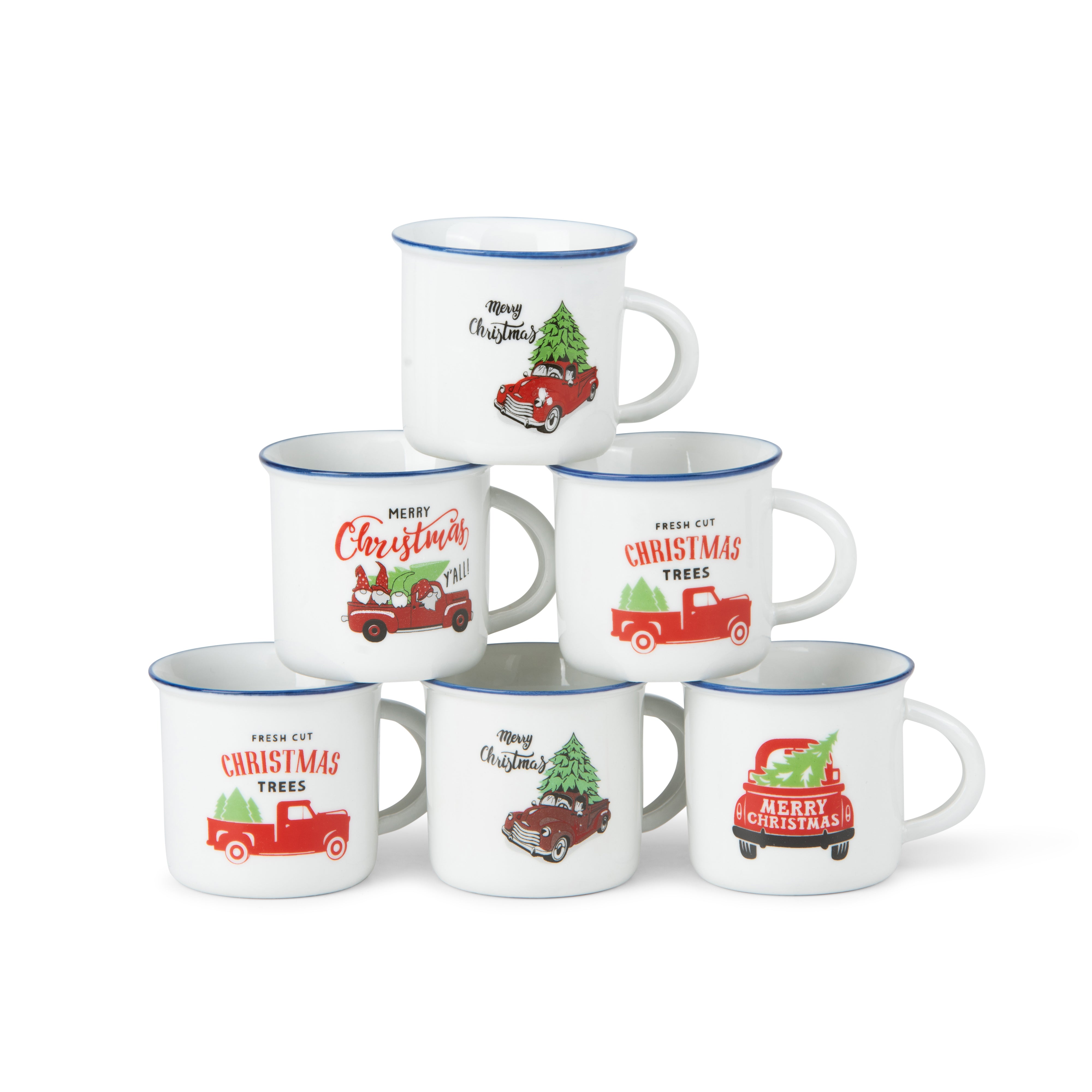 Christmas Mini Mug - 1pc Random design - 7cm