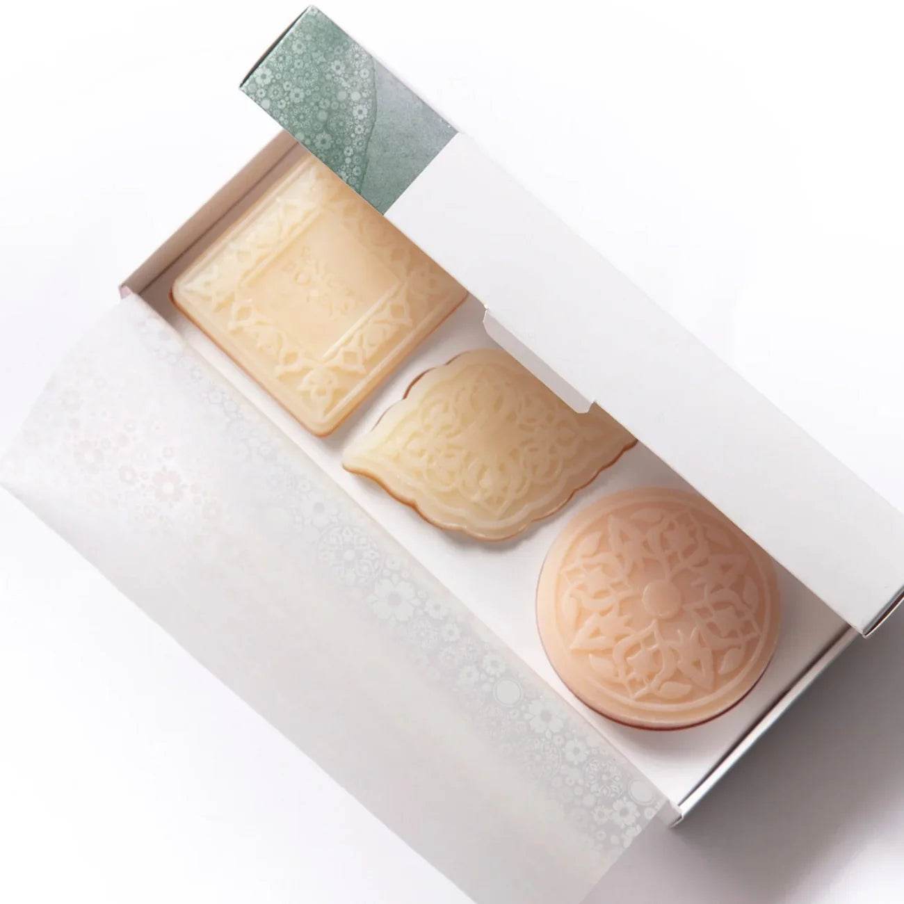 Box Of 3 Maamoul Soap Cedar Jasmin Gardenia - Urban Home