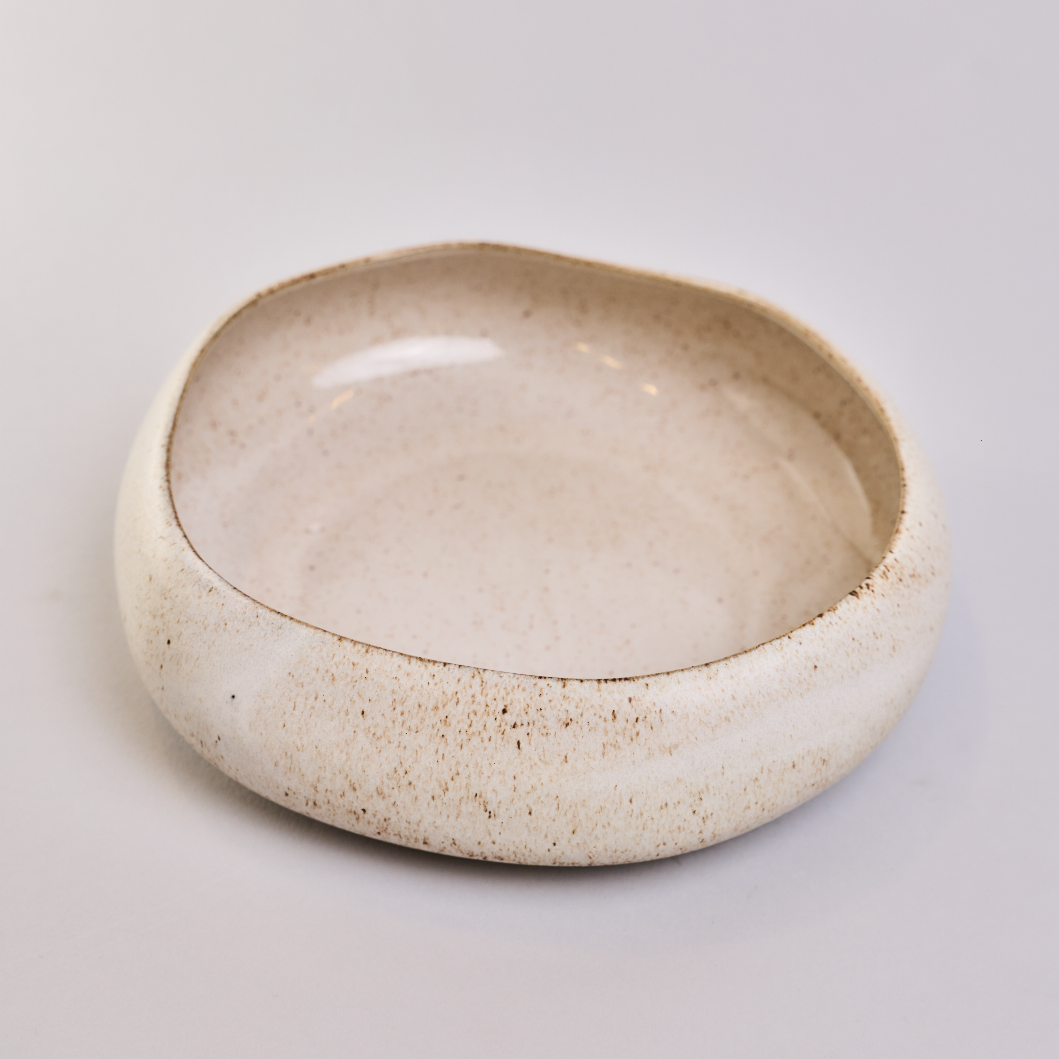 Stone white ceramic bowl