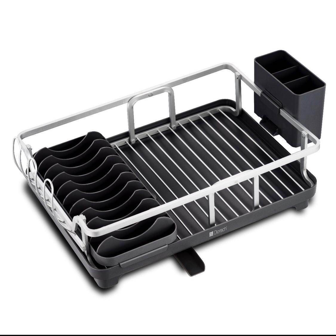Dorsch 1 Tier Aluminum Dish Rack - Urban Home