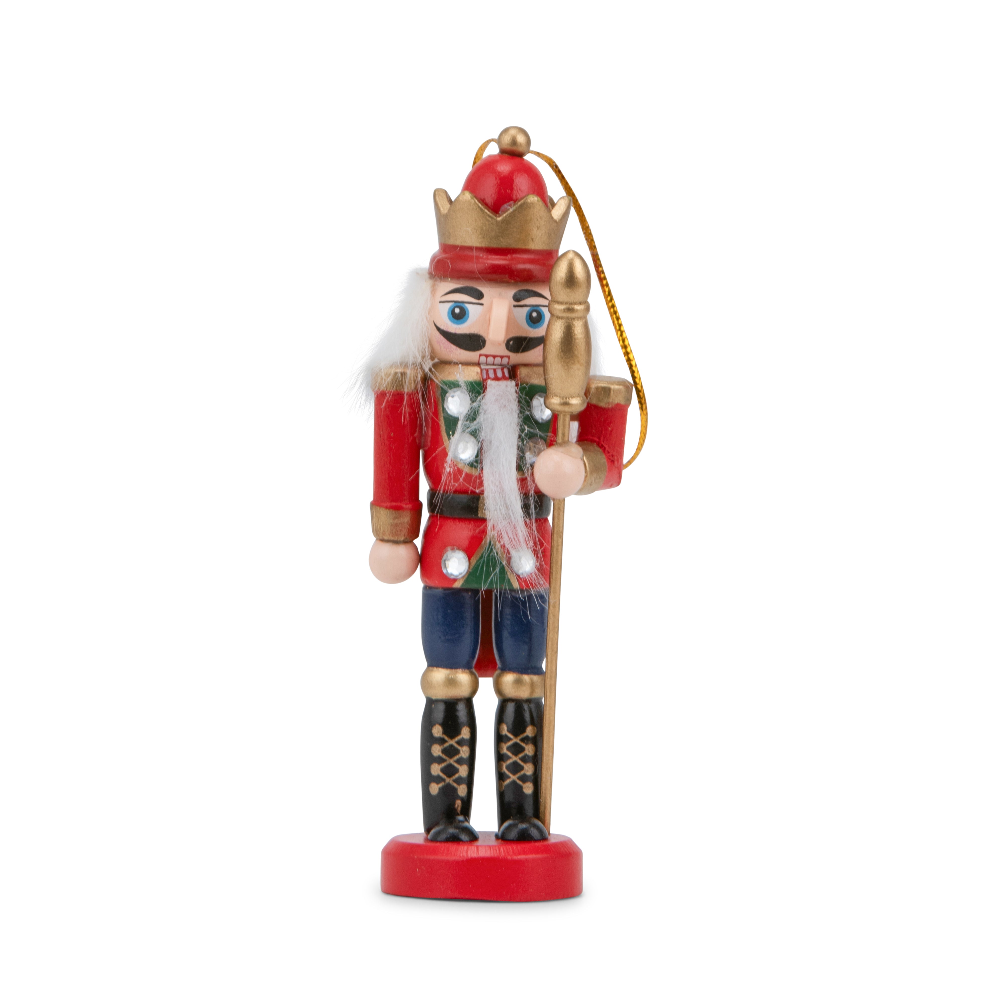 Nutcracker black and red 12cm 4pcs set