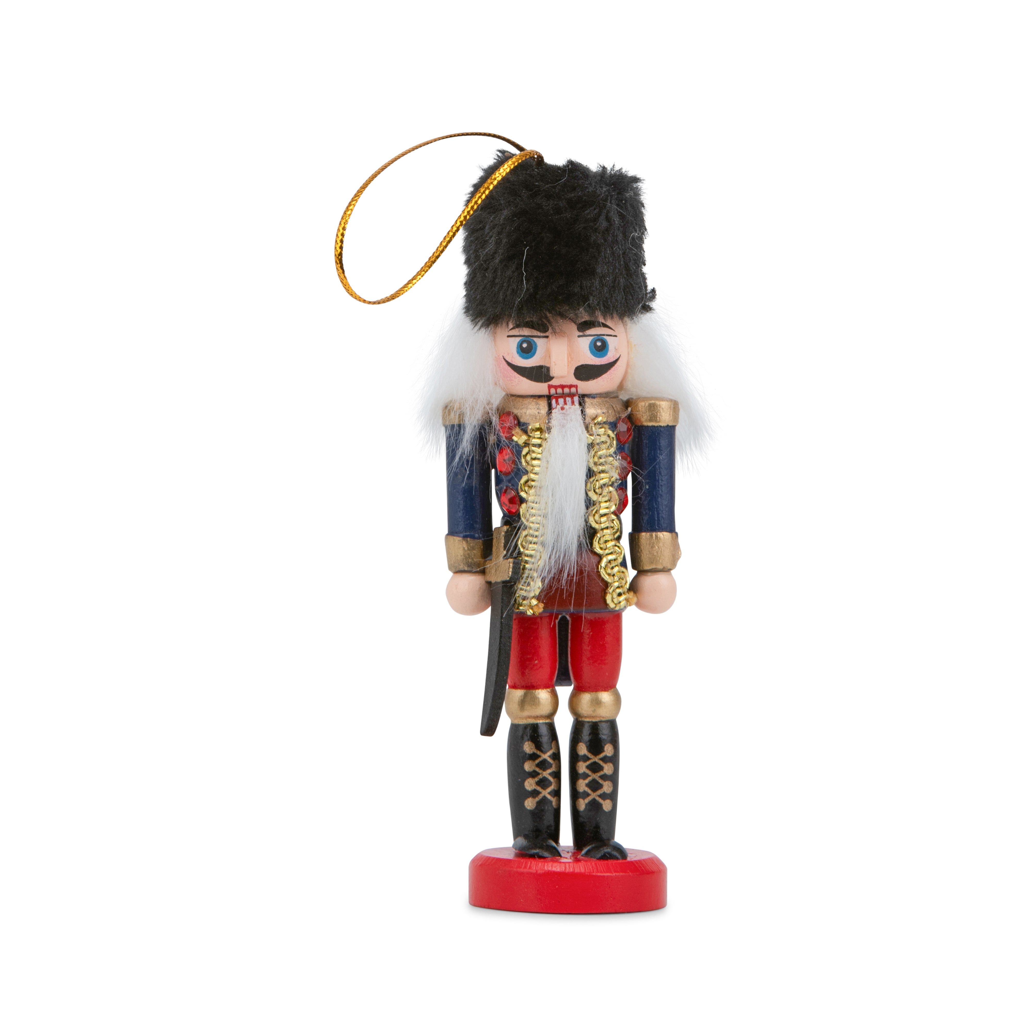 Nutcracker black and red 12cm 4pcs set