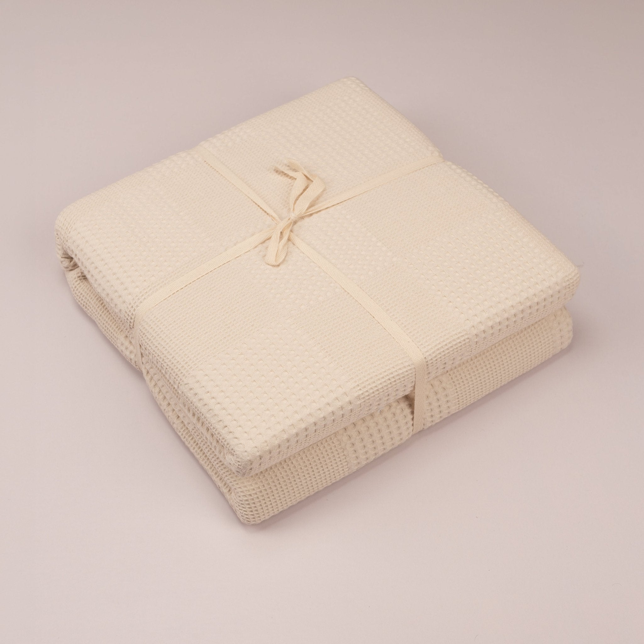 Pastel Waffle Cotton Blanket ByUrban - Urban Home
